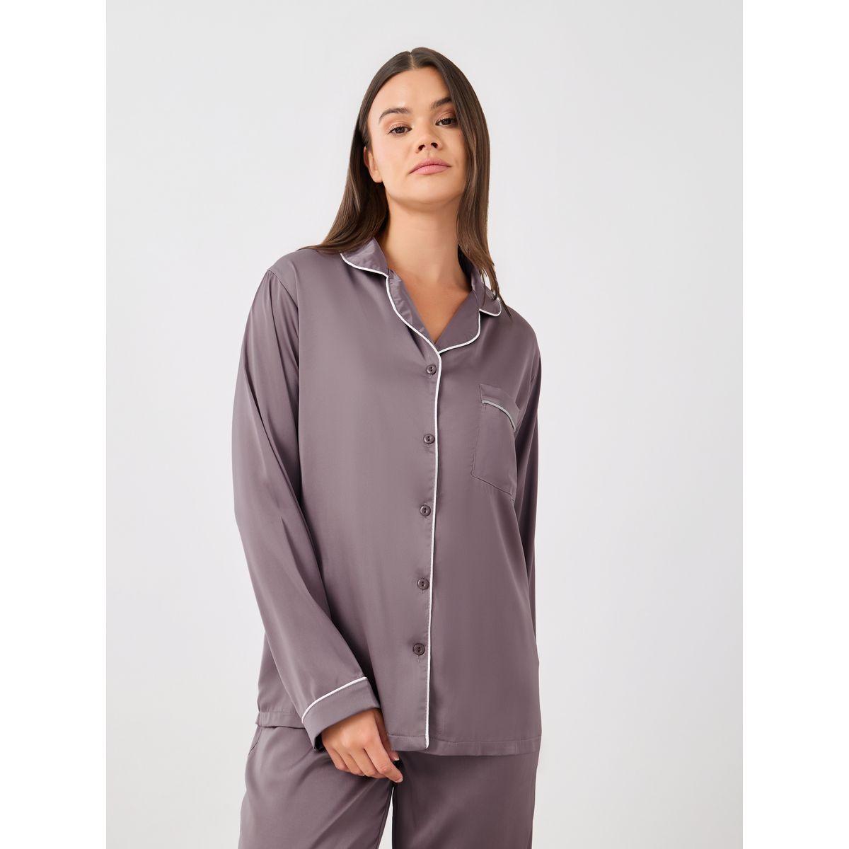 طقم بيجاما من بنطال وبلوزة ساتان بأكمام طويلة-women-clothing-nightwear-pyjamas-longsets-image-2