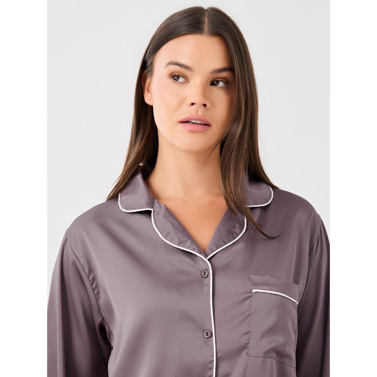 طقم بيجاما من بنطال وبلوزة ساتان بأكمام طويلة-women-clothing-nightwear-pyjamas-longsets-image-3