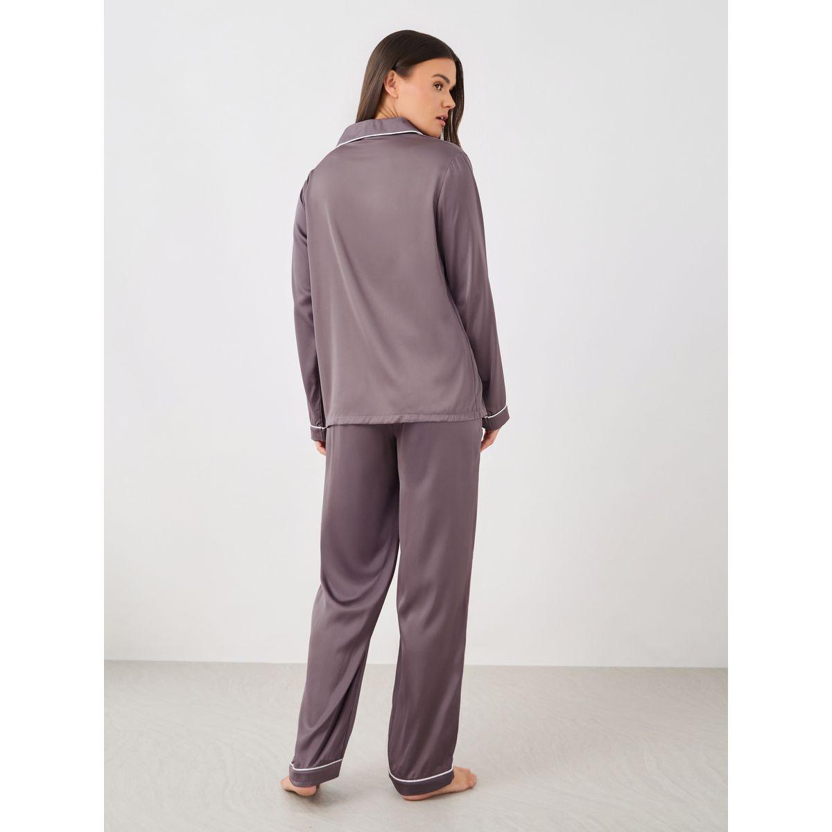 طقم بيجاما من بنطال وبلوزة ساتان بأكمام طويلة-women-clothing-nightwear-pyjamas-longsets-image-5