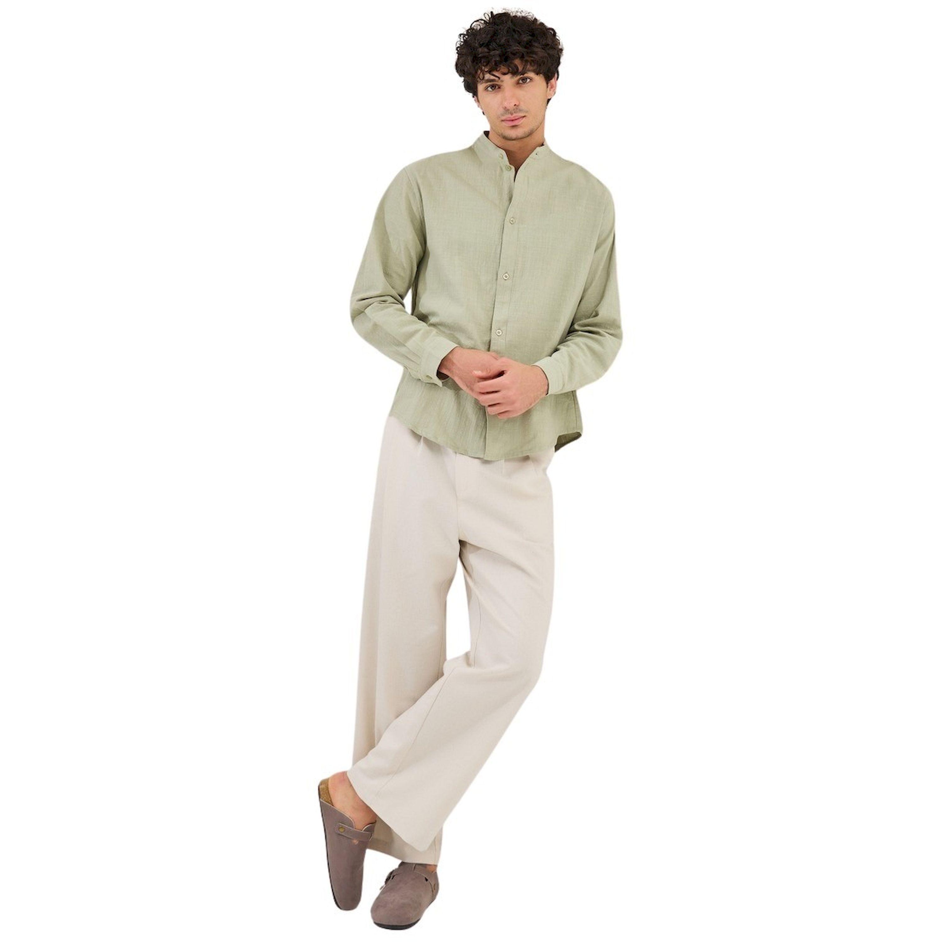 Styli Plain Linen Blend Relaxed Fit Shirt-men-clothing-shirts-image-2