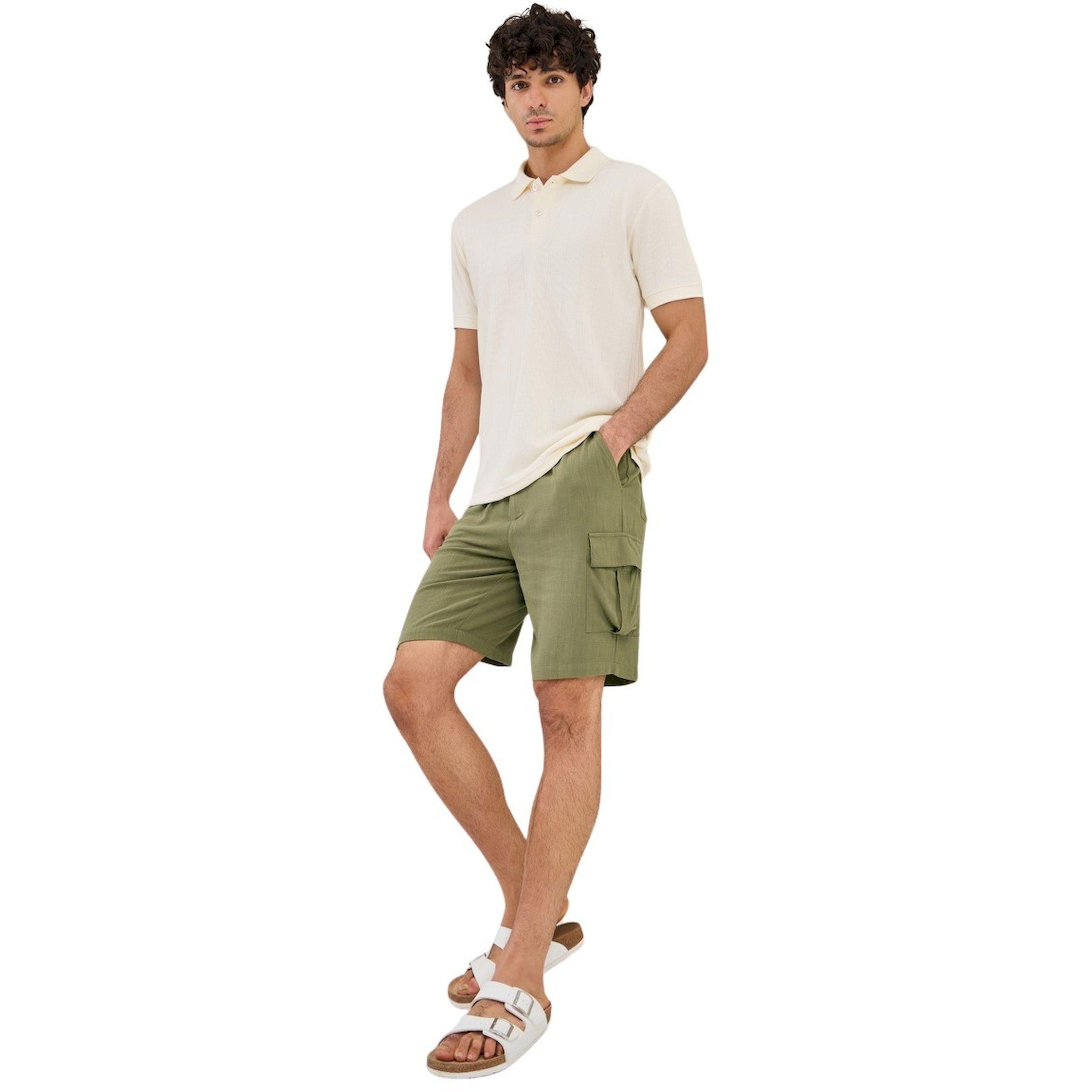 Styli Plain Linen Blend Relaxed Fit Cargo Shorts-men-clothing-bottoms-shorts-image-1