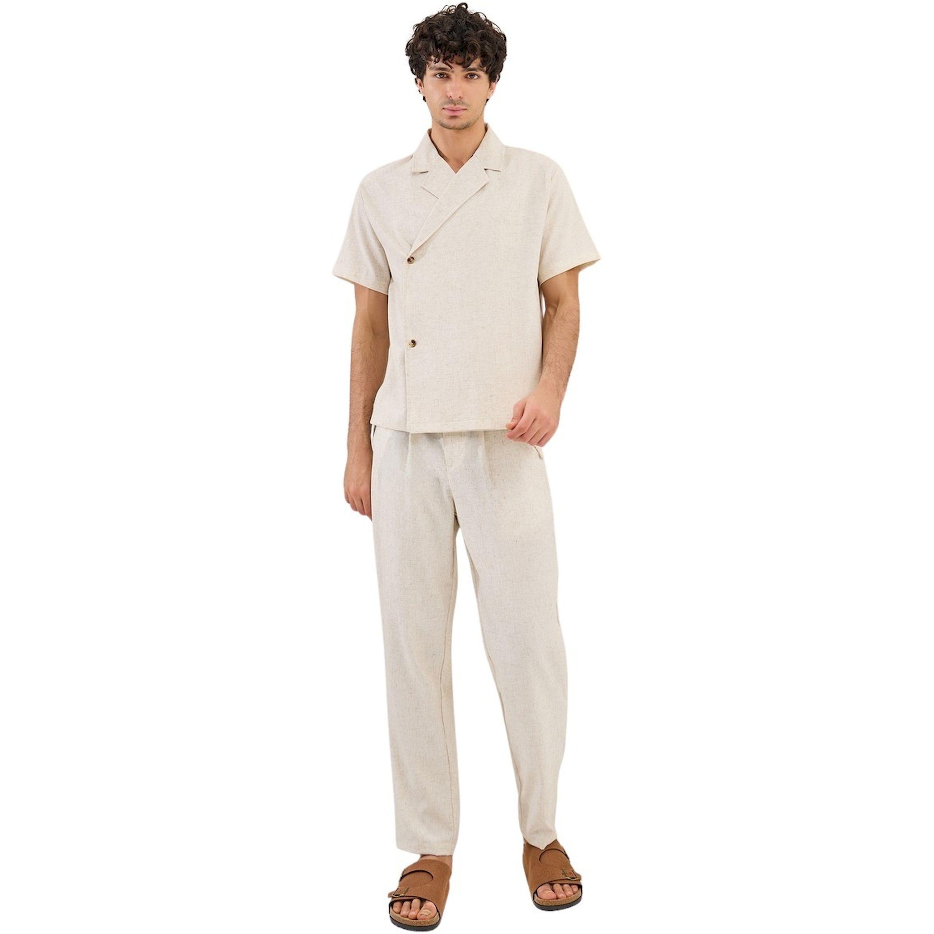 Styli Notch Lapel Linen Blend Relaxed Fit Shirt-men-clothing-shirts-image-2