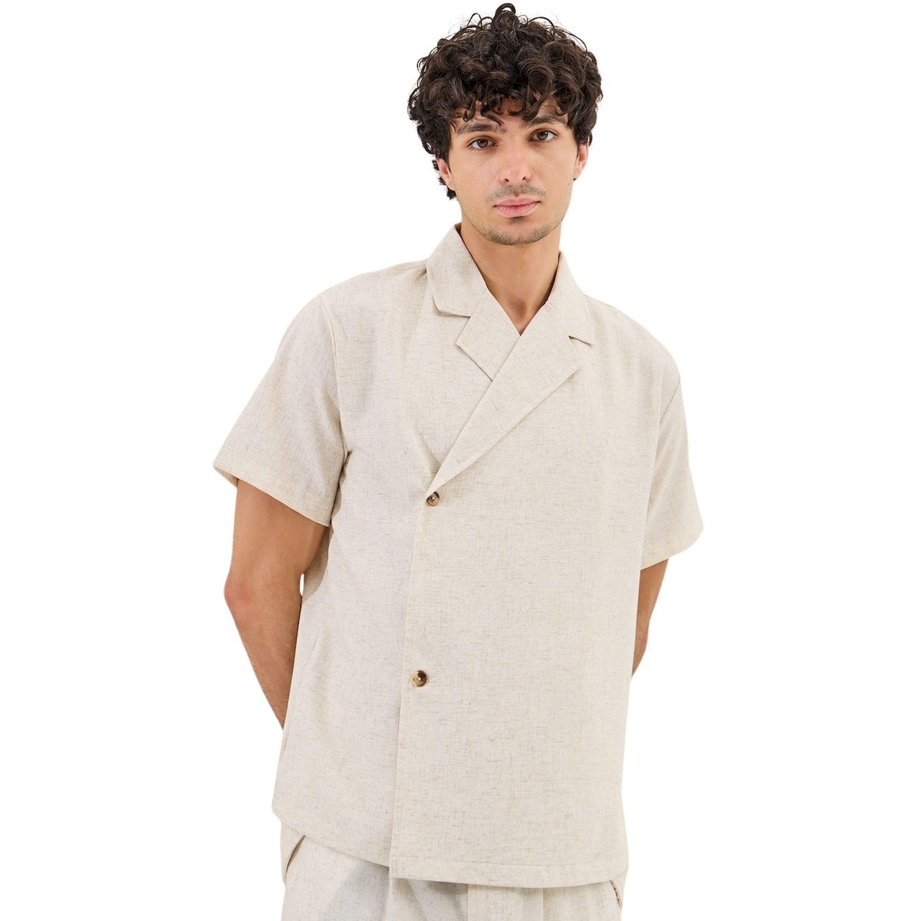 Styli Notch Lapel Linen Blend Relaxed Fit Shirt-men-clothing-shirts-image-4