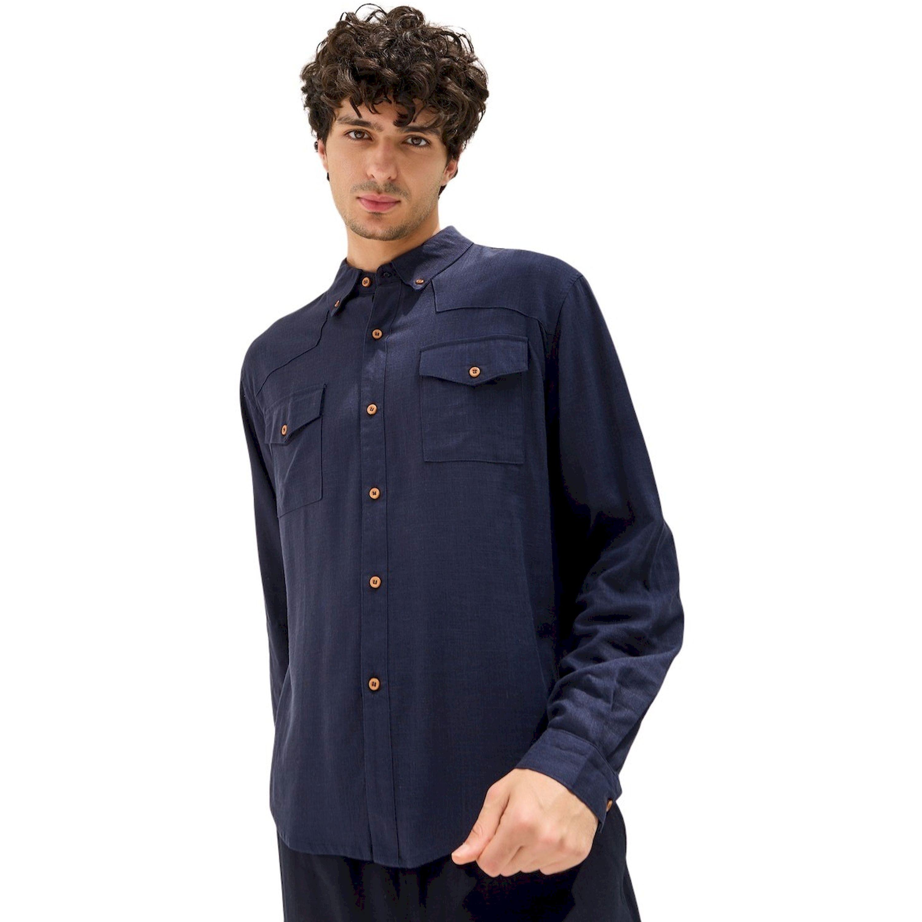Styli Regular Fit Spread Collar Shirt with Chest Pockets-men-clothing-shirts-image-3
