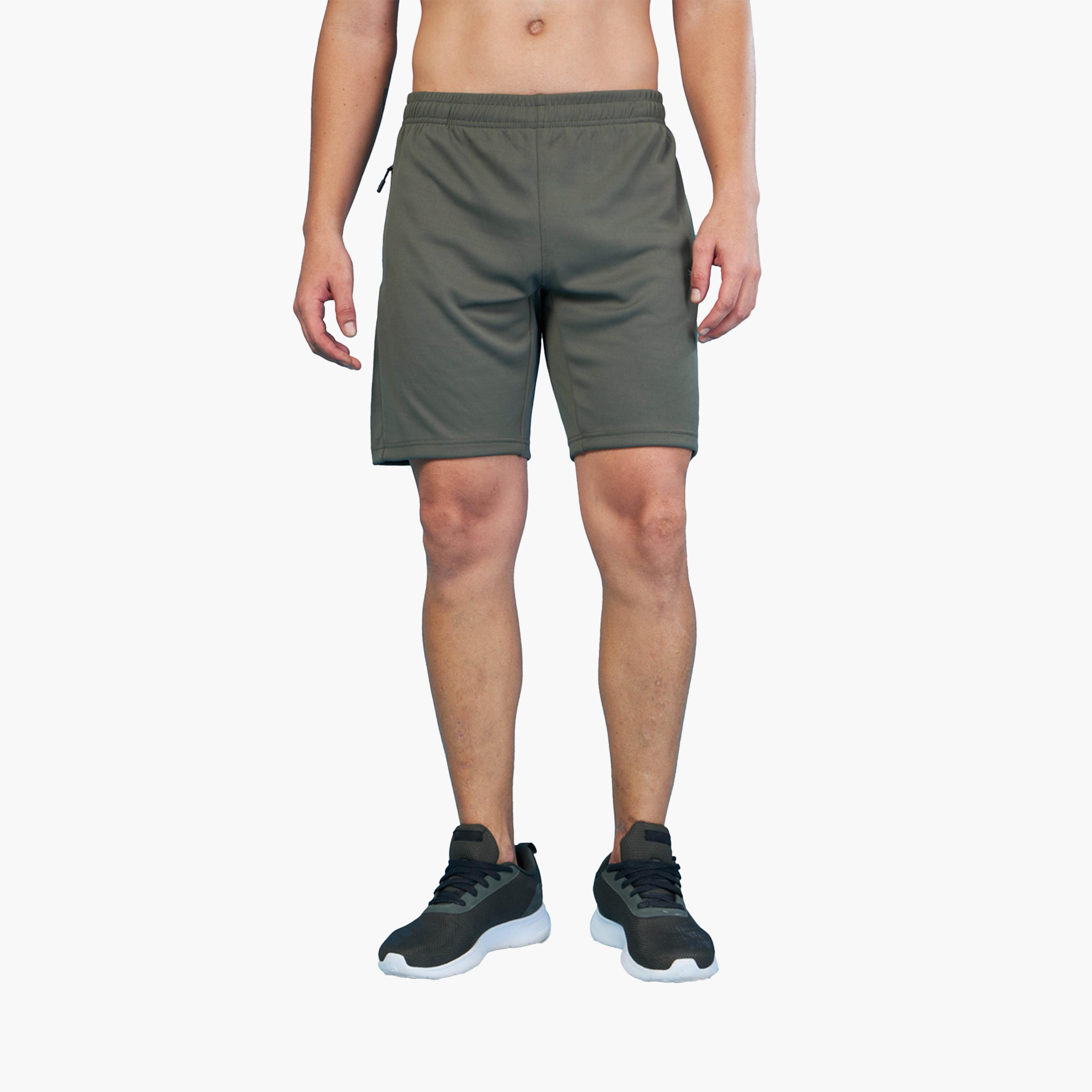 Technosport X Styli Men Solid Slim Fit Shorts with Techno Dry-men-clothing-sportswearandactivewear-bottoms-shorts-image-1