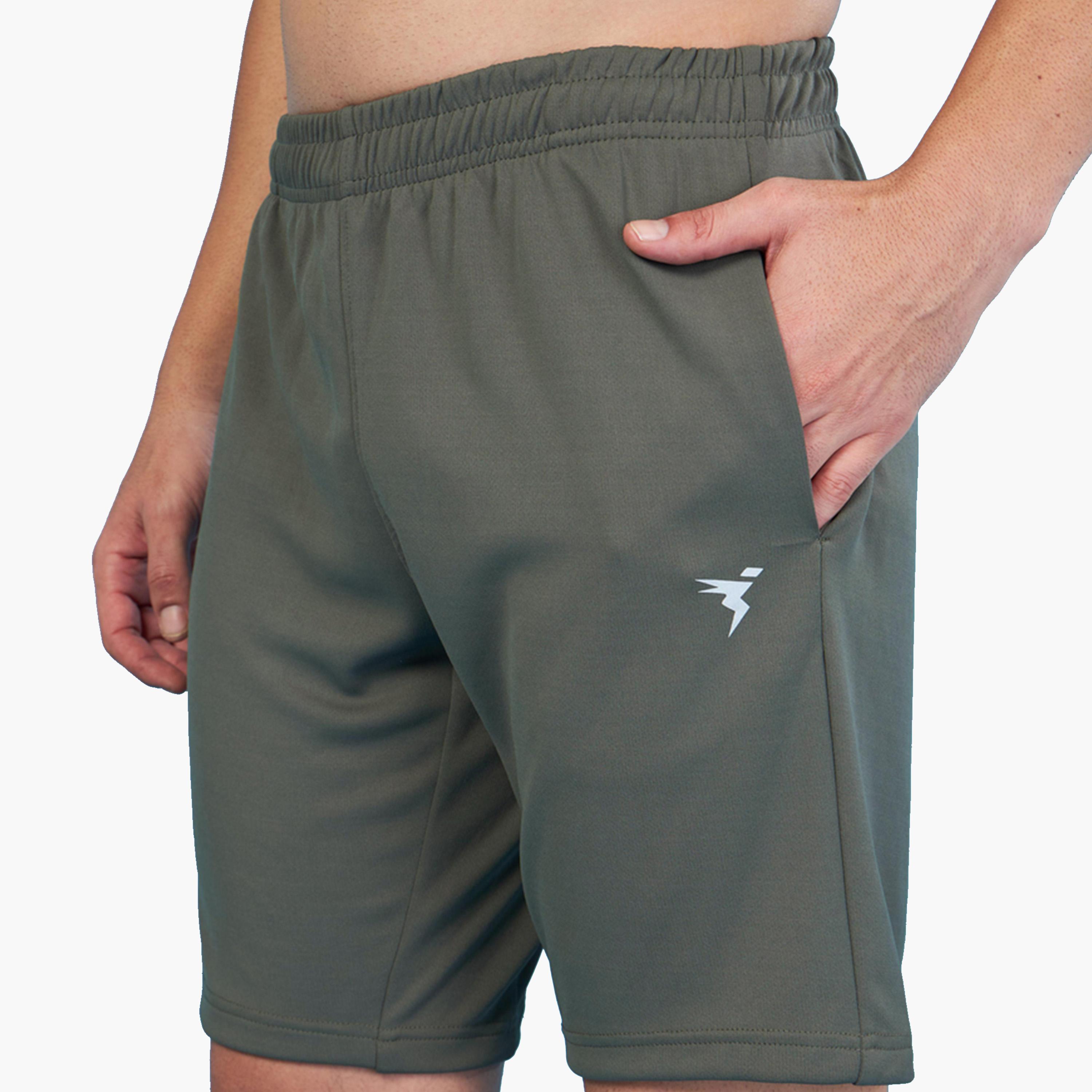 Technosport X Styli Men Solid Slim Fit Shorts with Techno Dry-men-clothing-sportswearandactivewear-bottoms-shorts-image-3