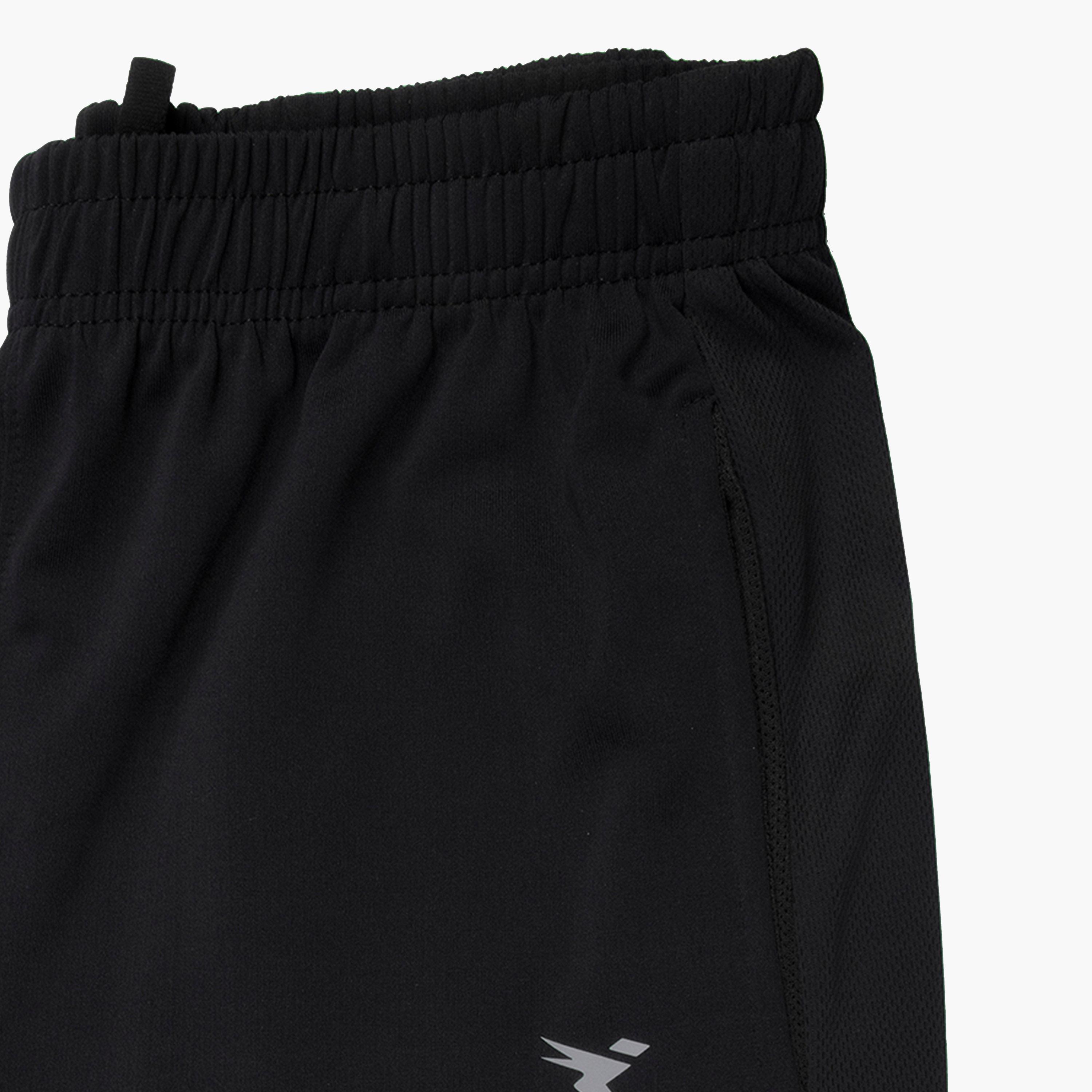 Technosport X Styli Men Solid Slim Fit Shorts with Techno Dry-men-clothing-sportswearandactivewear-bottoms-shorts-image-4