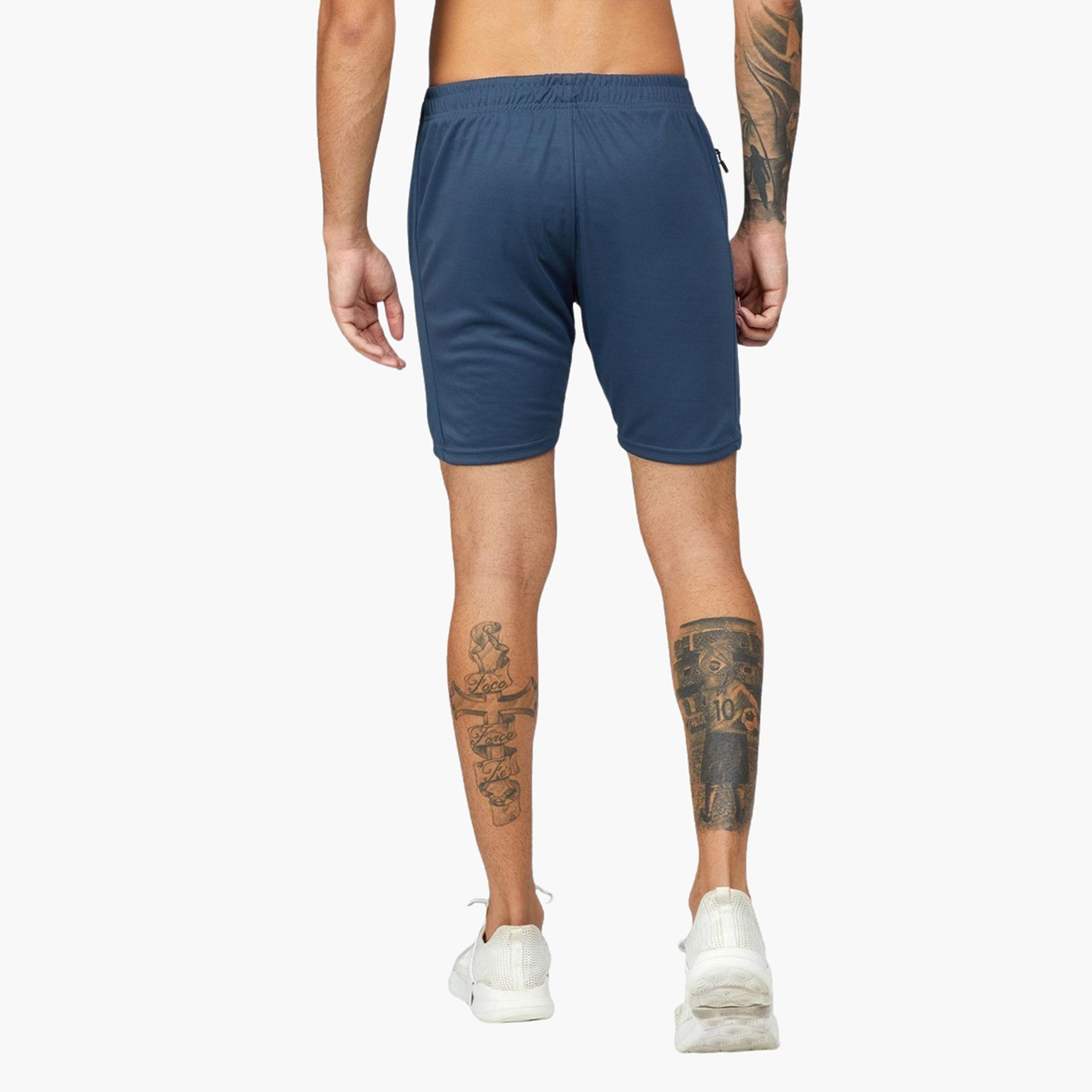 Technosport x Styli Men Solid Slim Fit Shorts with TECHNO DRY-men-clothing-sportswearandactivewear-bottoms-shorts-image-3
