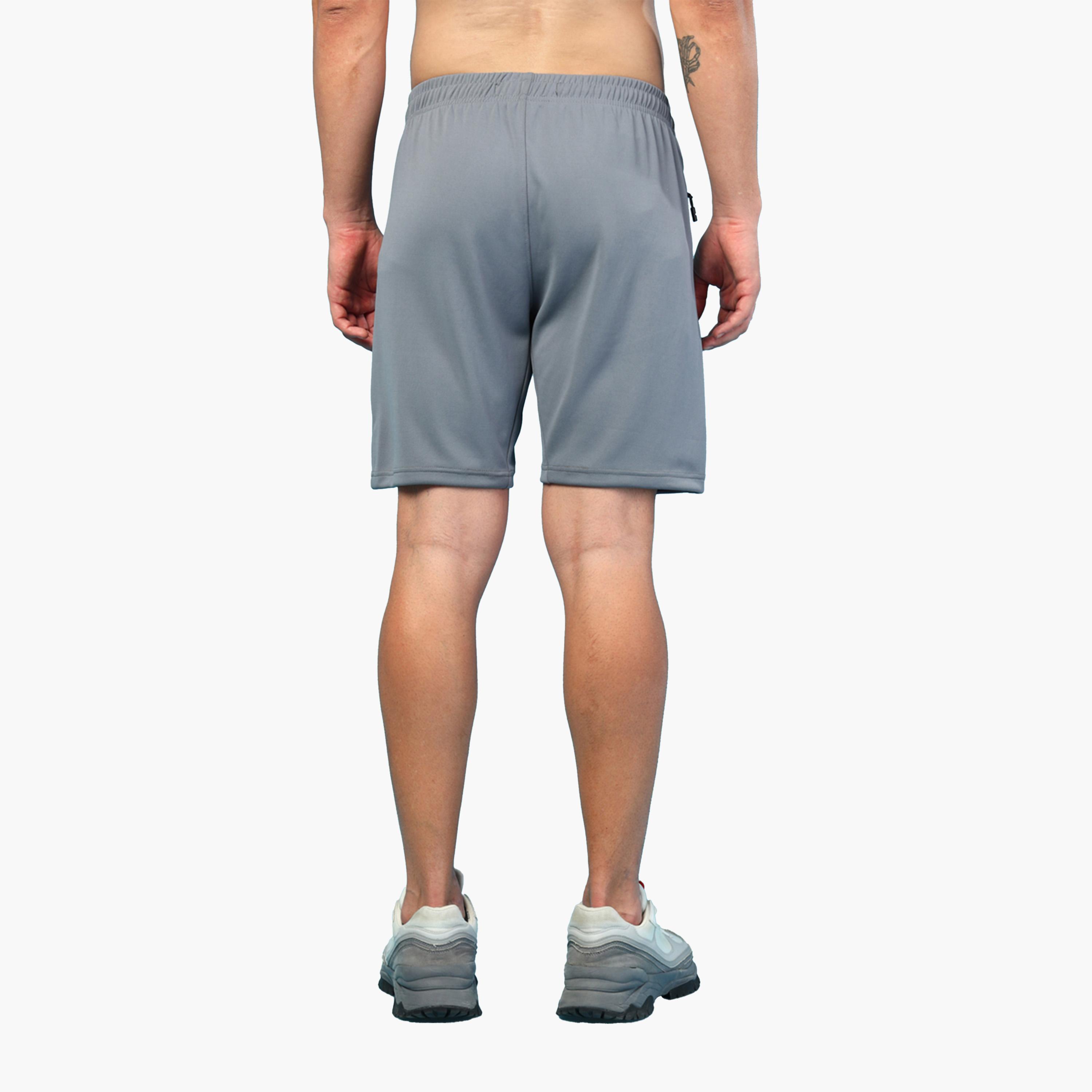 Technosport X Styli Men Solid Slim Fit Sports Shorts with TECHNO DRY-sports-men-clothing-bottoms-shorts-image-3