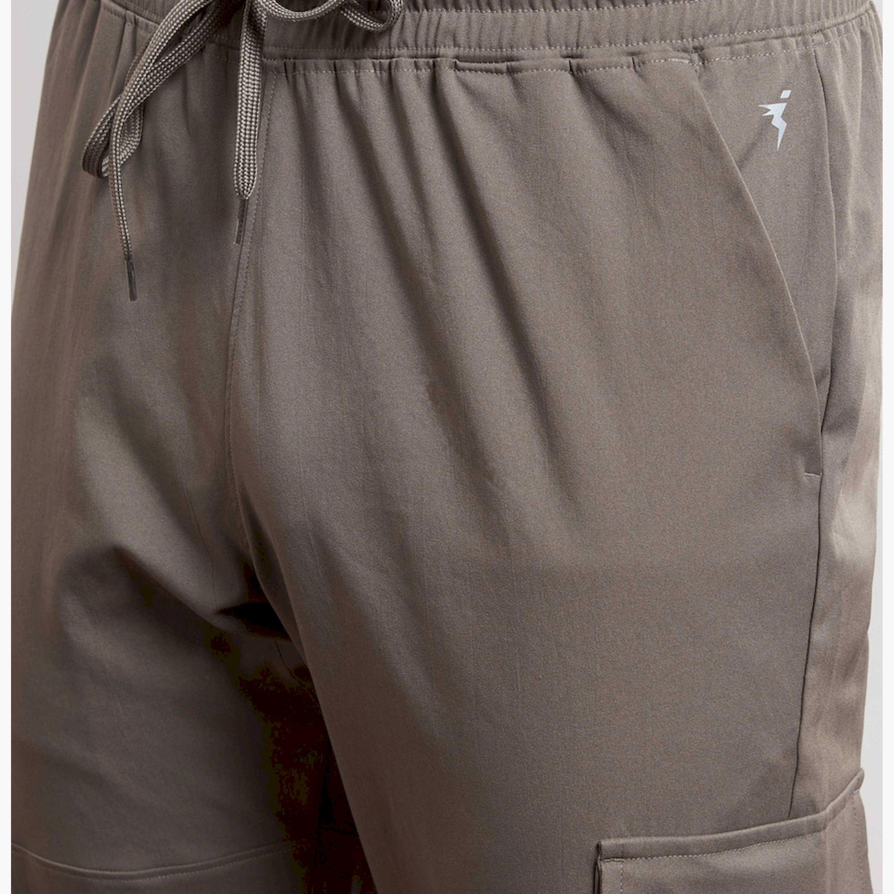 Technosport x Styli Men Solid Slim Fit Cargo Track Pants with TS FLEXI-men-clothing-sportswearandactivewear-bottoms-joggers-image-4