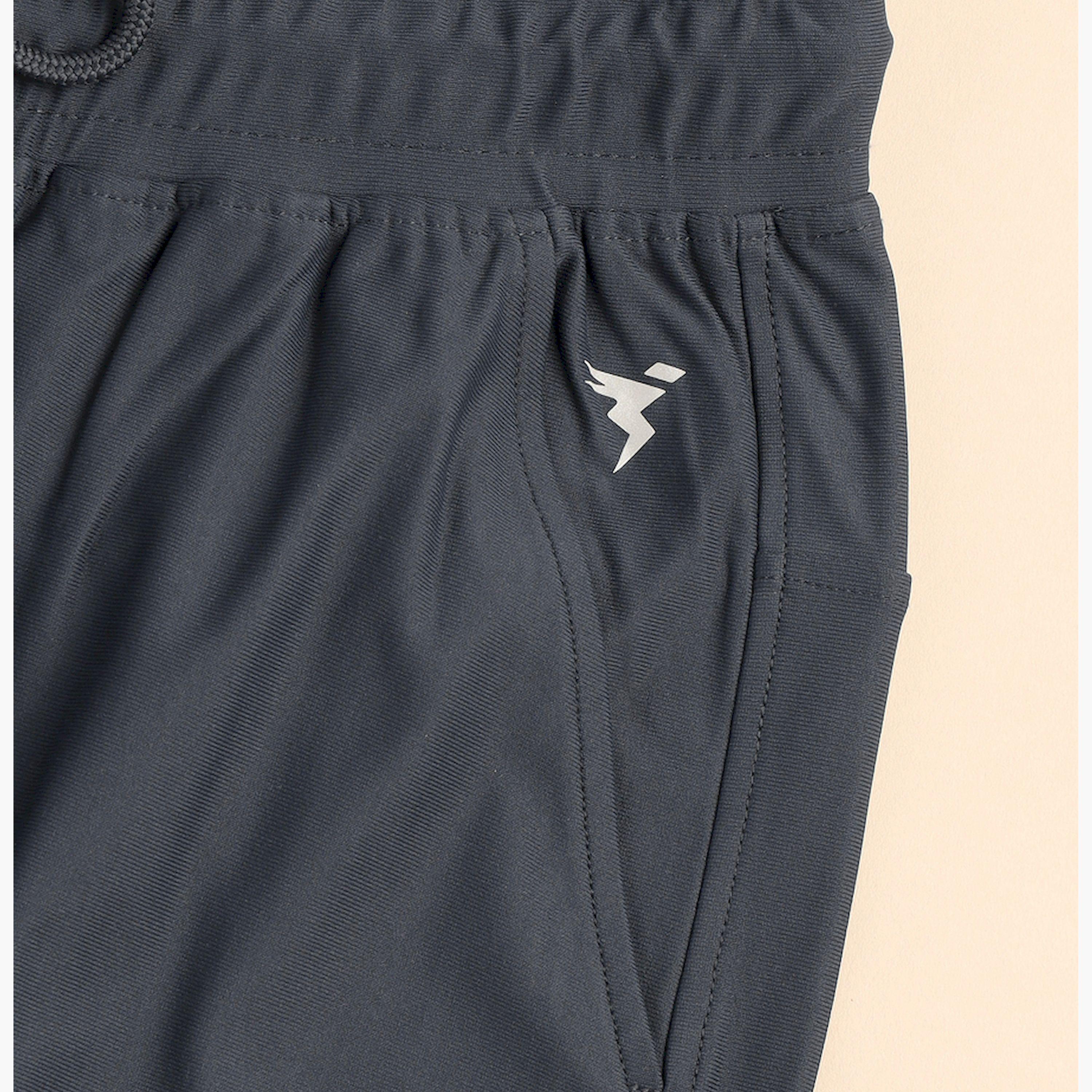 Technosport x Styli Men Solid Slim Fit Cargo Track Pants with DURACOOL+-men-clothing-sportswearandactivewear-bottoms-joggers-image-4