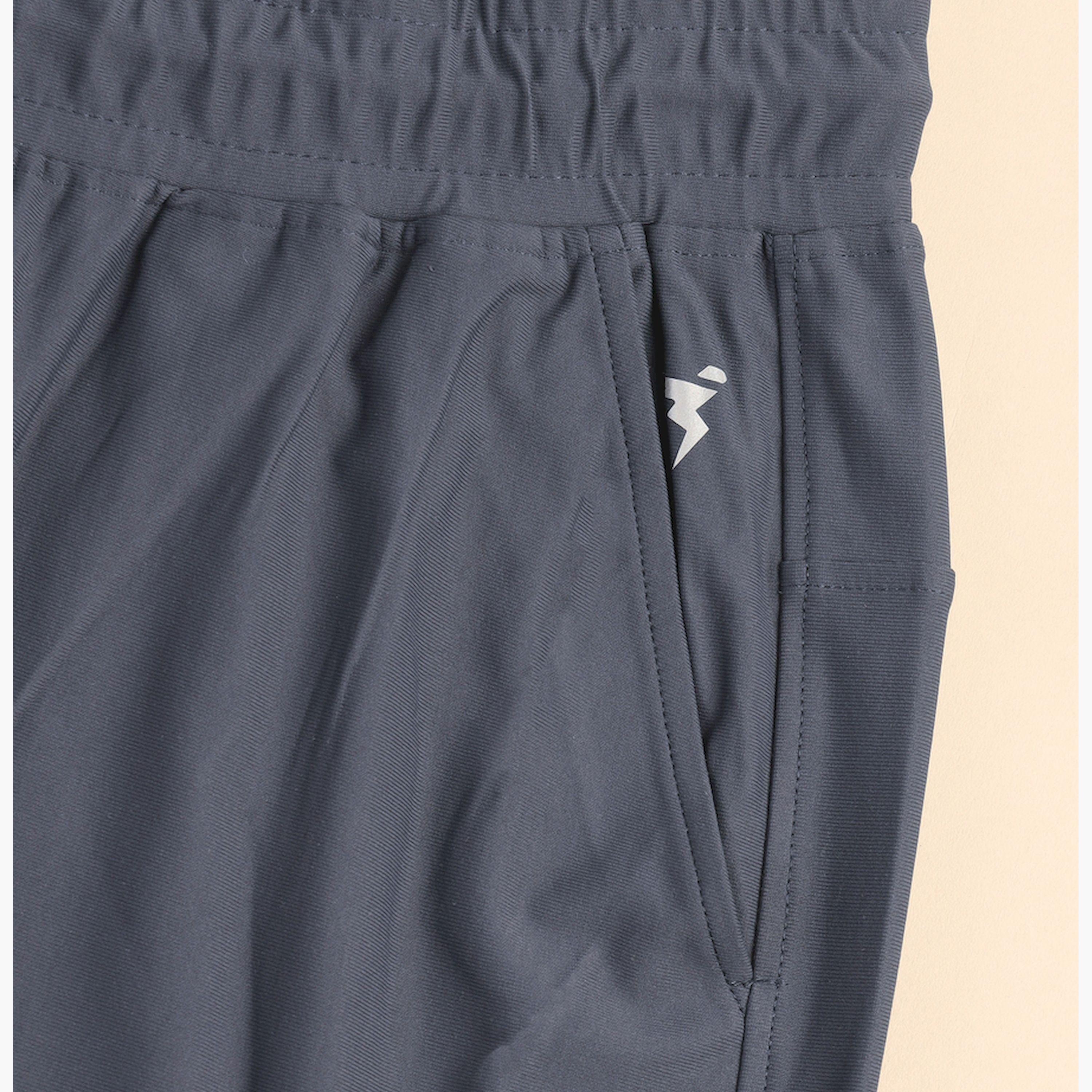 Technosport x Styli Men Solid Slim Fit Cargo Track Pants with DURACOOL+-men-clothing-sportswearandactivewear-bottoms-joggers-image-4