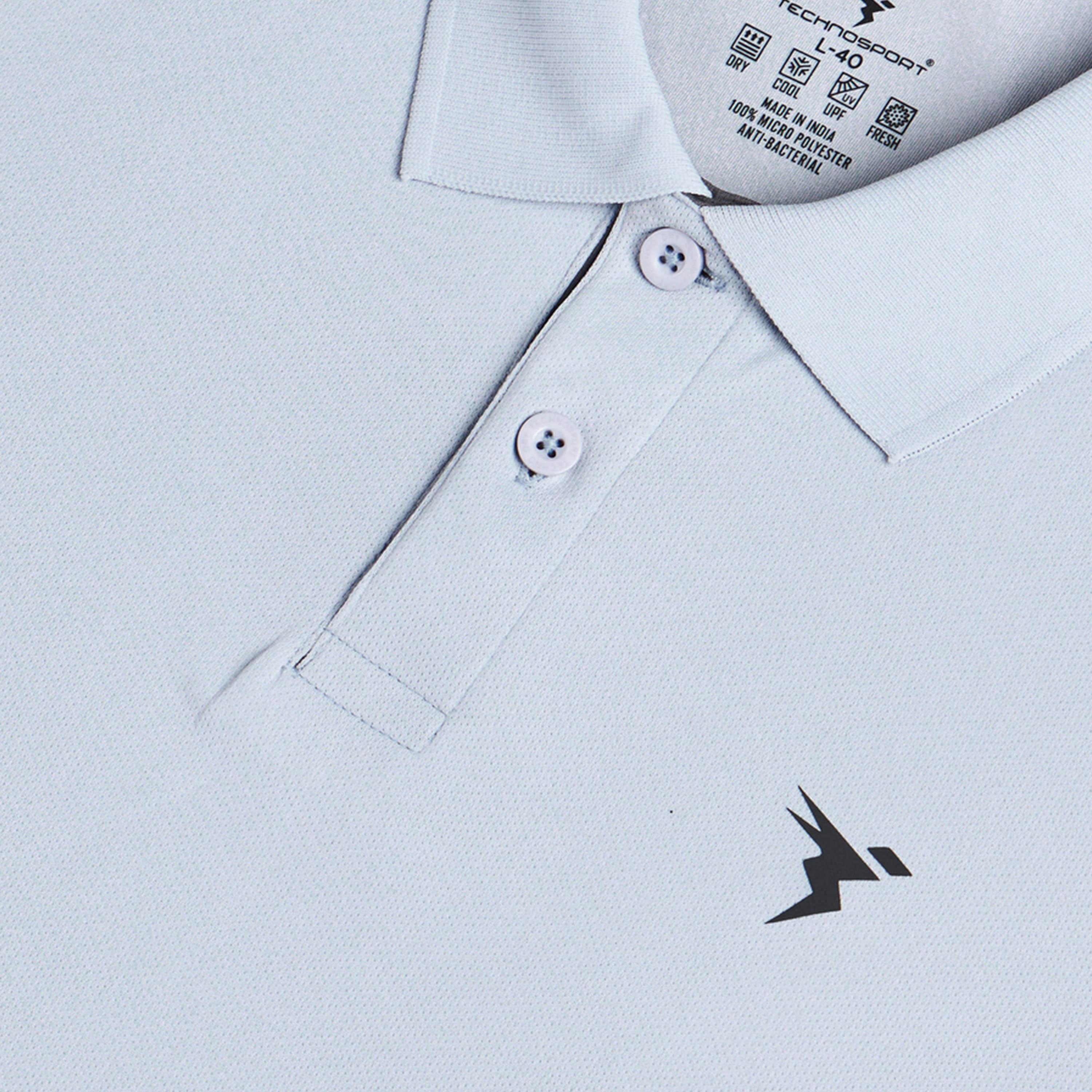 تيكنو سبورت × ستايلي-  تي شيرت بولو رجالي سادة قصّة سليم مع تيكنو كول-men-clothing-sportswearandactivewear-tshirtsandpolos-image-4