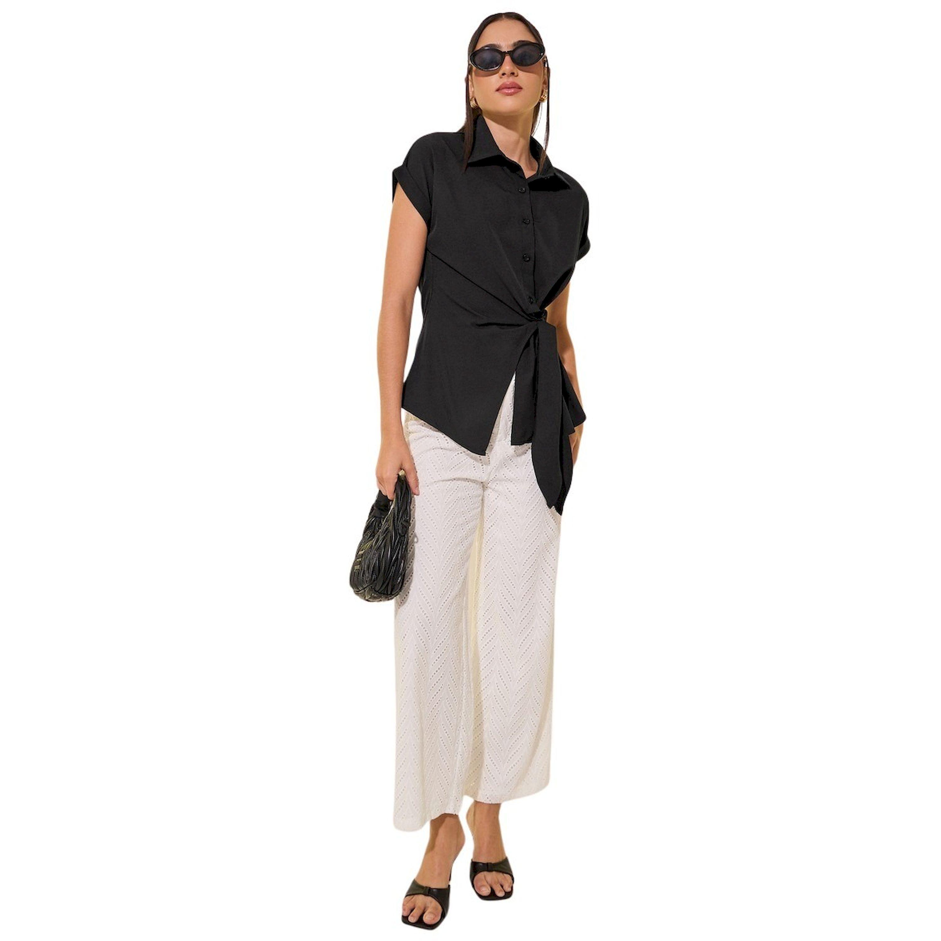 Take Two Solid Collared Short Sleeve Wrap Top-women-clothing-shirtsandblouses-blouses-image-2