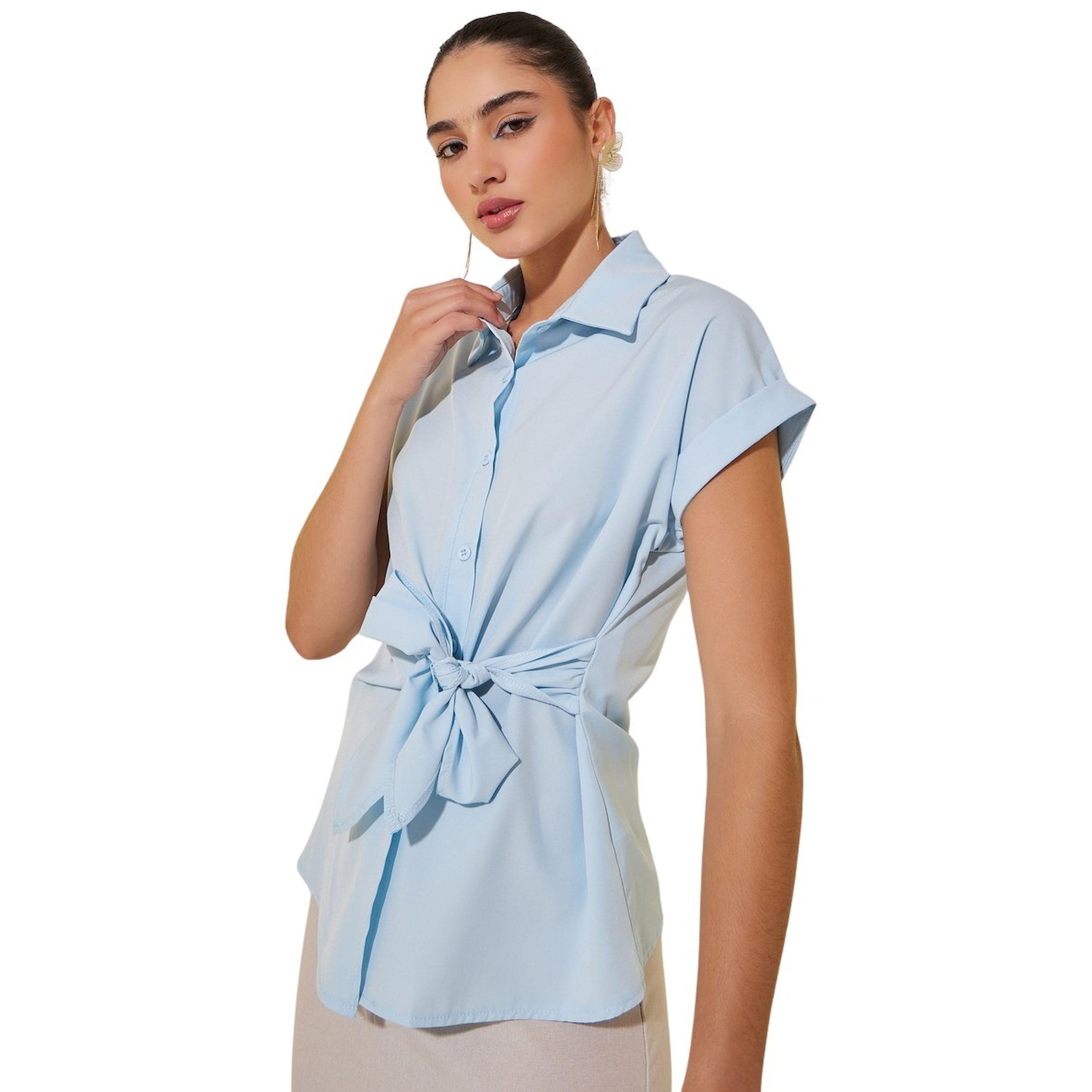 Take Two Textured Tie-Front Wrap Tops-women-clothing-shirtsandblouses-blouses-image-1