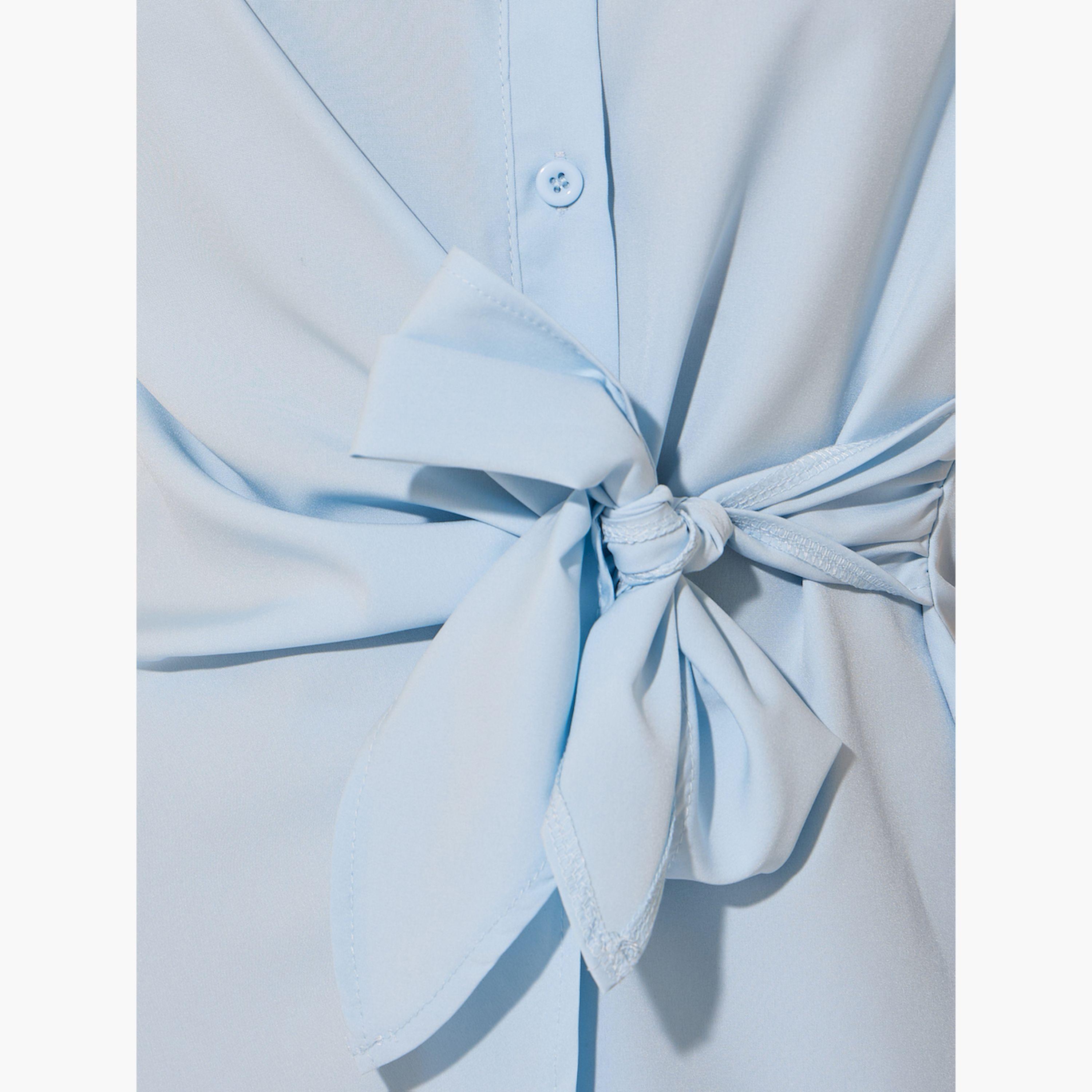 Take Two Textured Tie-Front Wrap Tops-women-clothing-shirtsandblouses-blouses-image-4