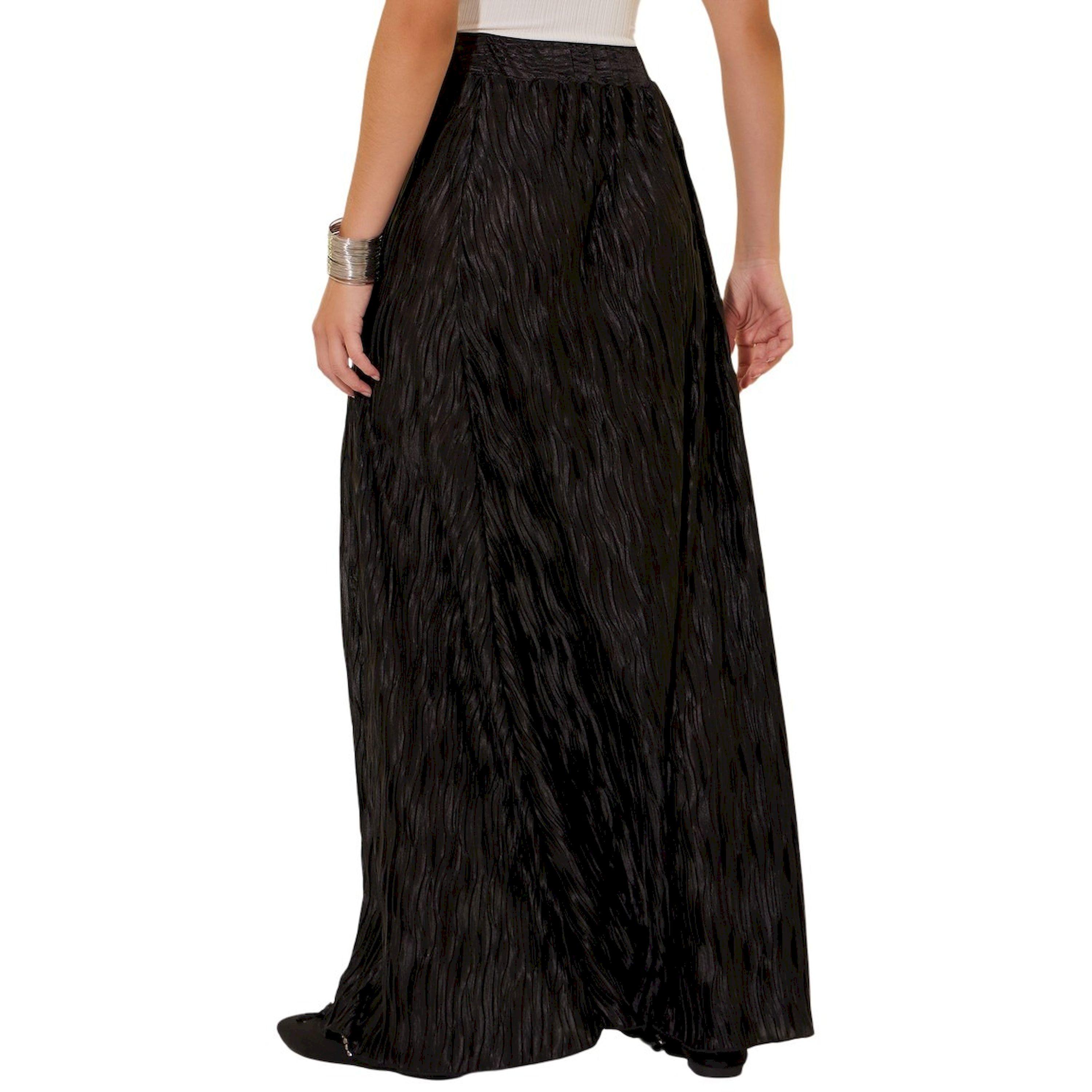 Take Two Solid Pleated A-Line Maxi Skirt-women-clothing-bottoms-skirts-image-4