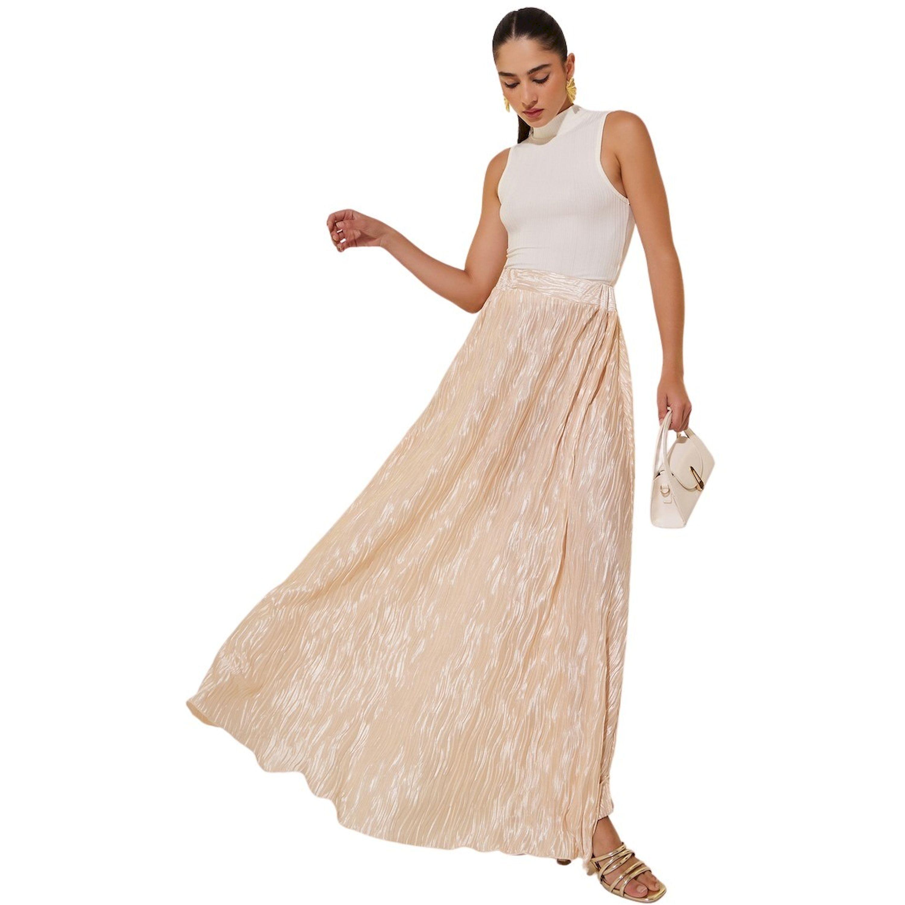 Take Two Solid Pleated A-Line Maxi Skirt-women-clothing-bottoms-skirts-image-1