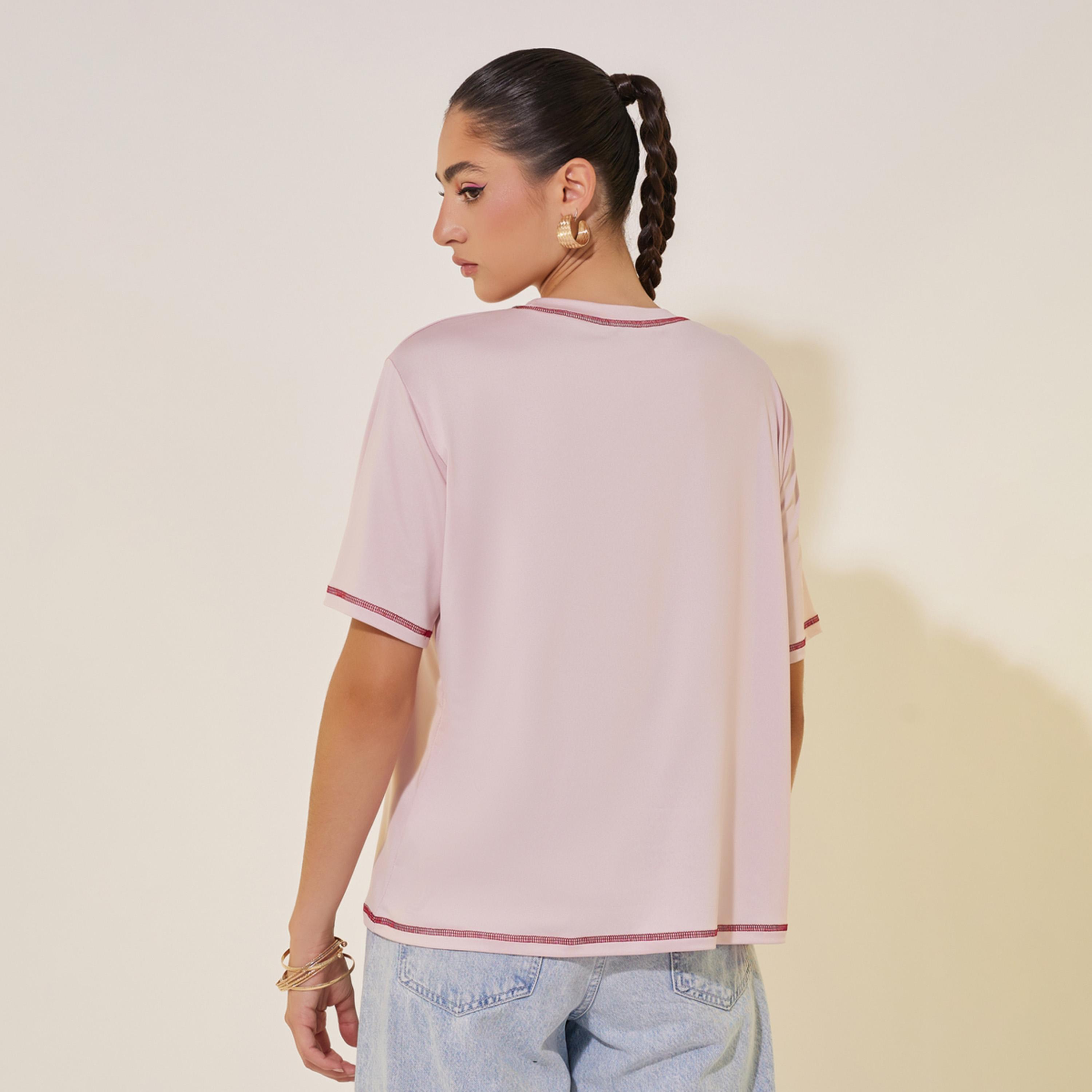 Take Two Graphic Print Round Neck Regular Fit T-Shirt-women-clothing-tshirts-image-4