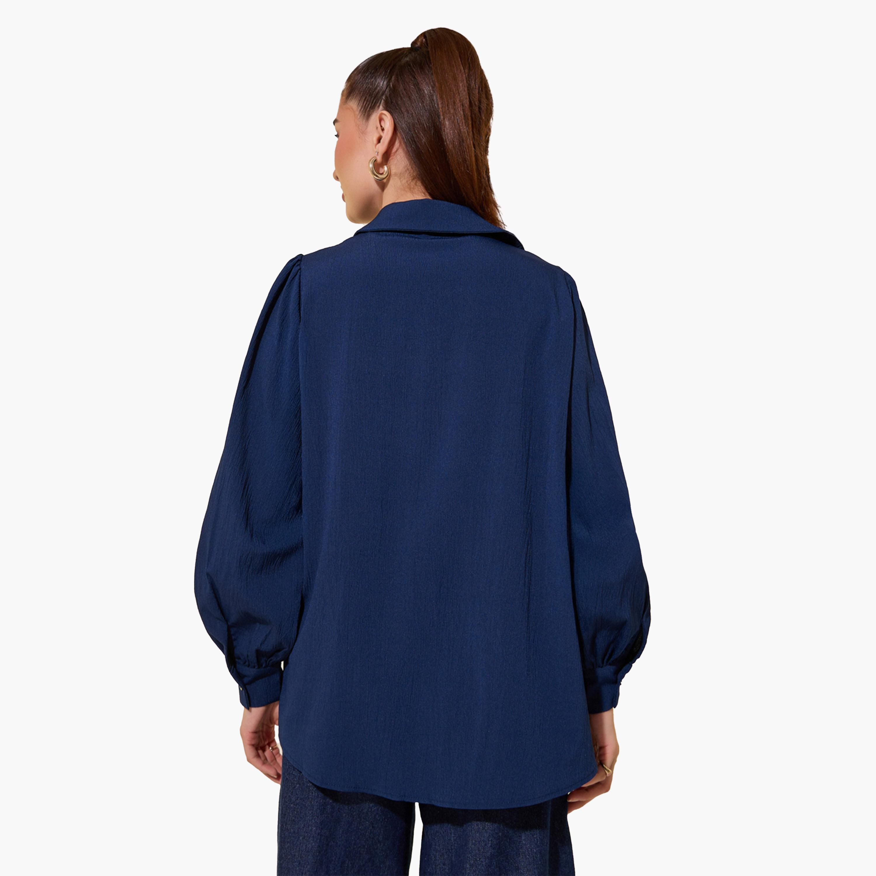 Take Two Embroidered Detail Long Sleeve Shirt-women-clothing-shirtsandblouses-shirts-image-4