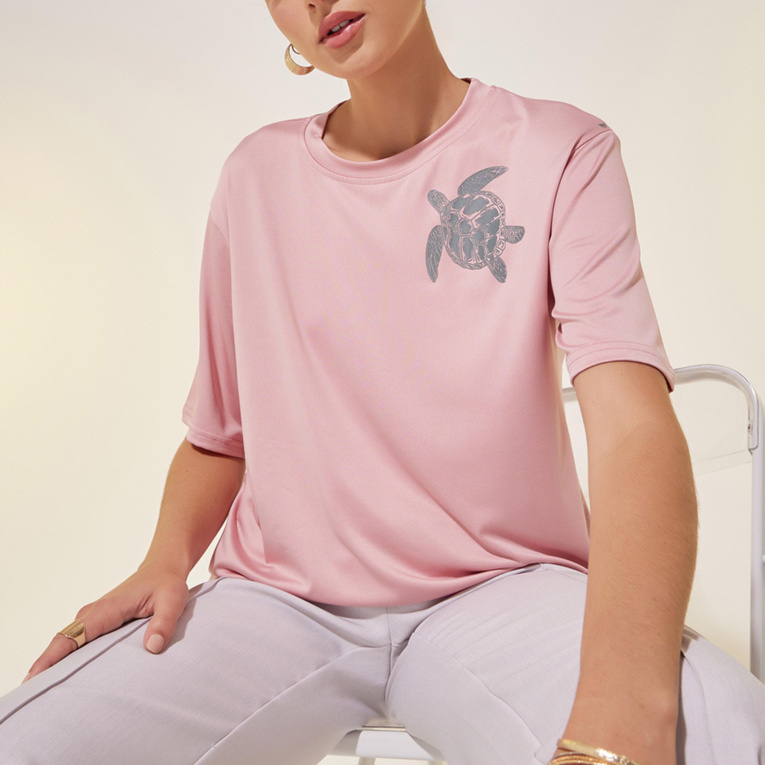 Take Two Graphic Print Round Neck Oversized T-Shirt-women-clothing-tshirts-image-1