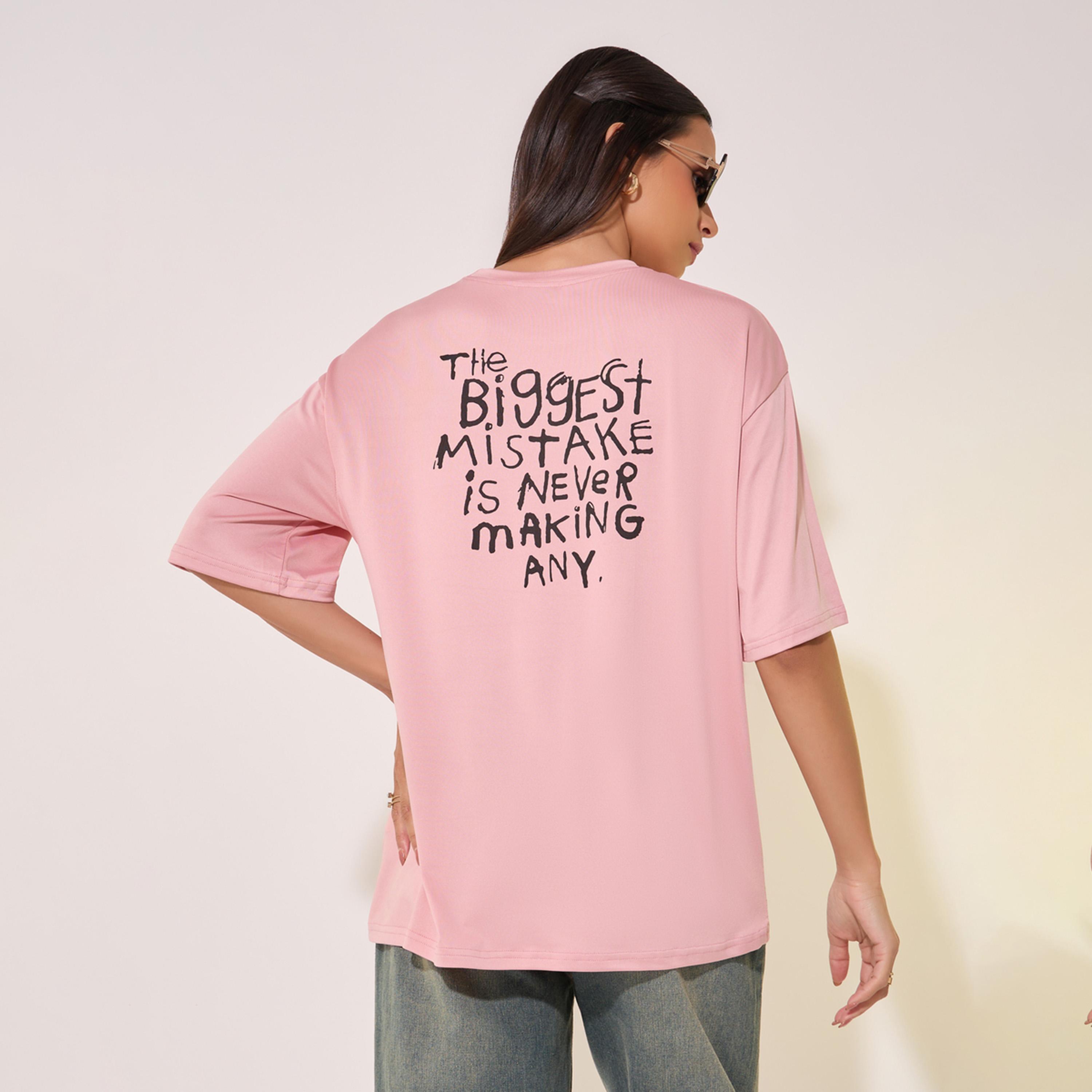 Take Two Slogan Print Round Neck Regular T-Shirt-women-clothing-tshirts-image-1