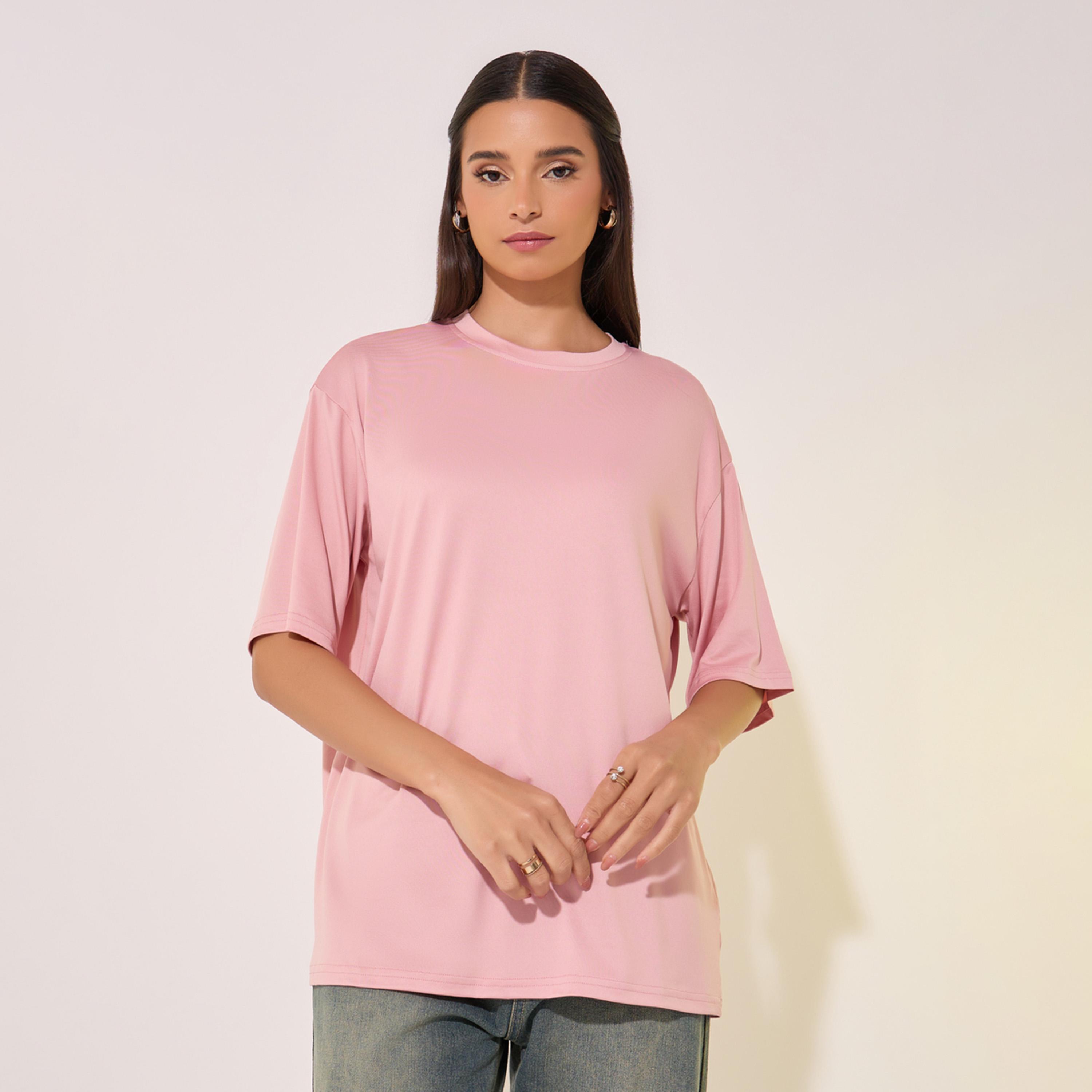 Take Two Slogan Print Round Neck Regular T-Shirt-women-clothing-tshirts-image-2