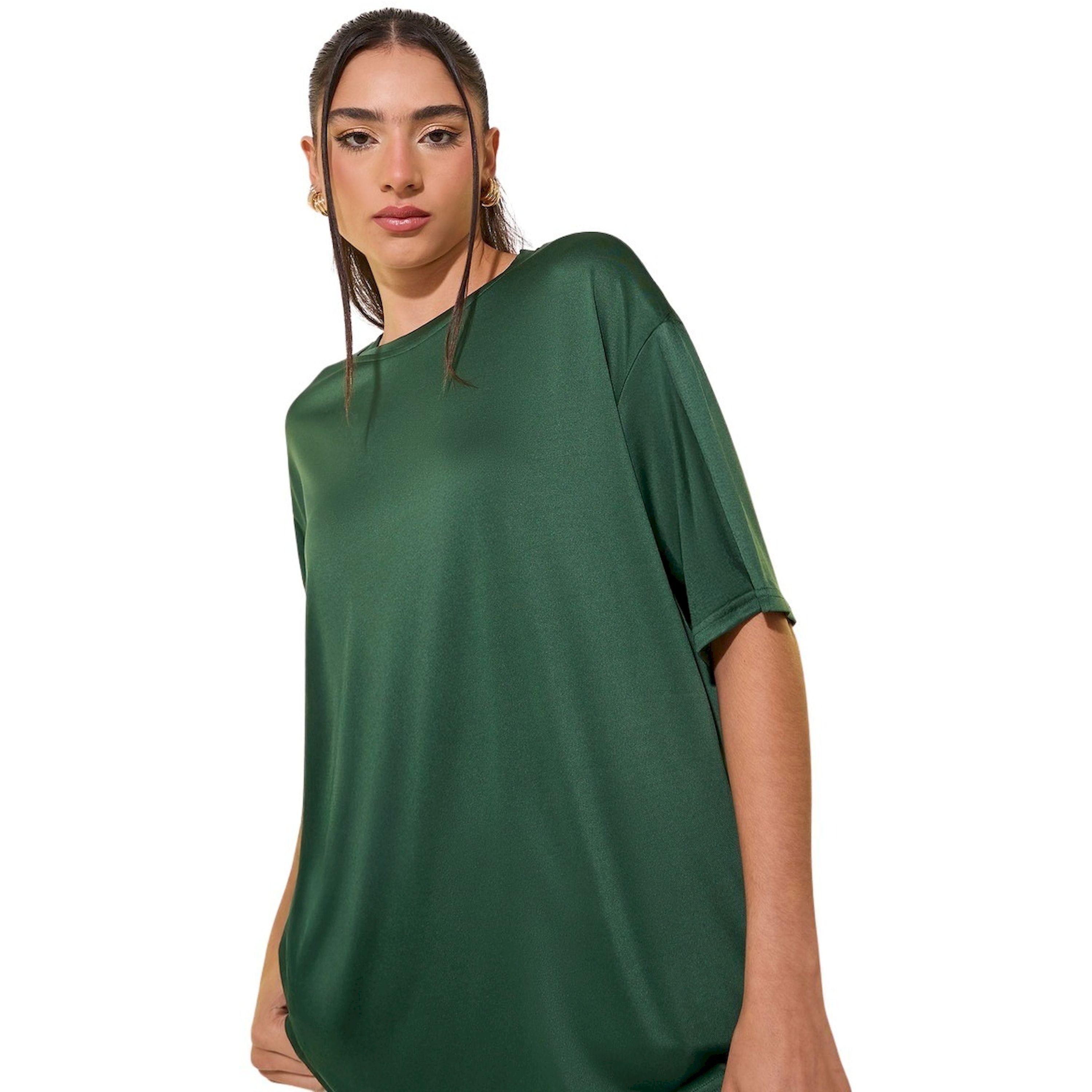 Take Two Women Green Oversized Slogan Print T-Shirt-women-clothing-tshirts-image-3