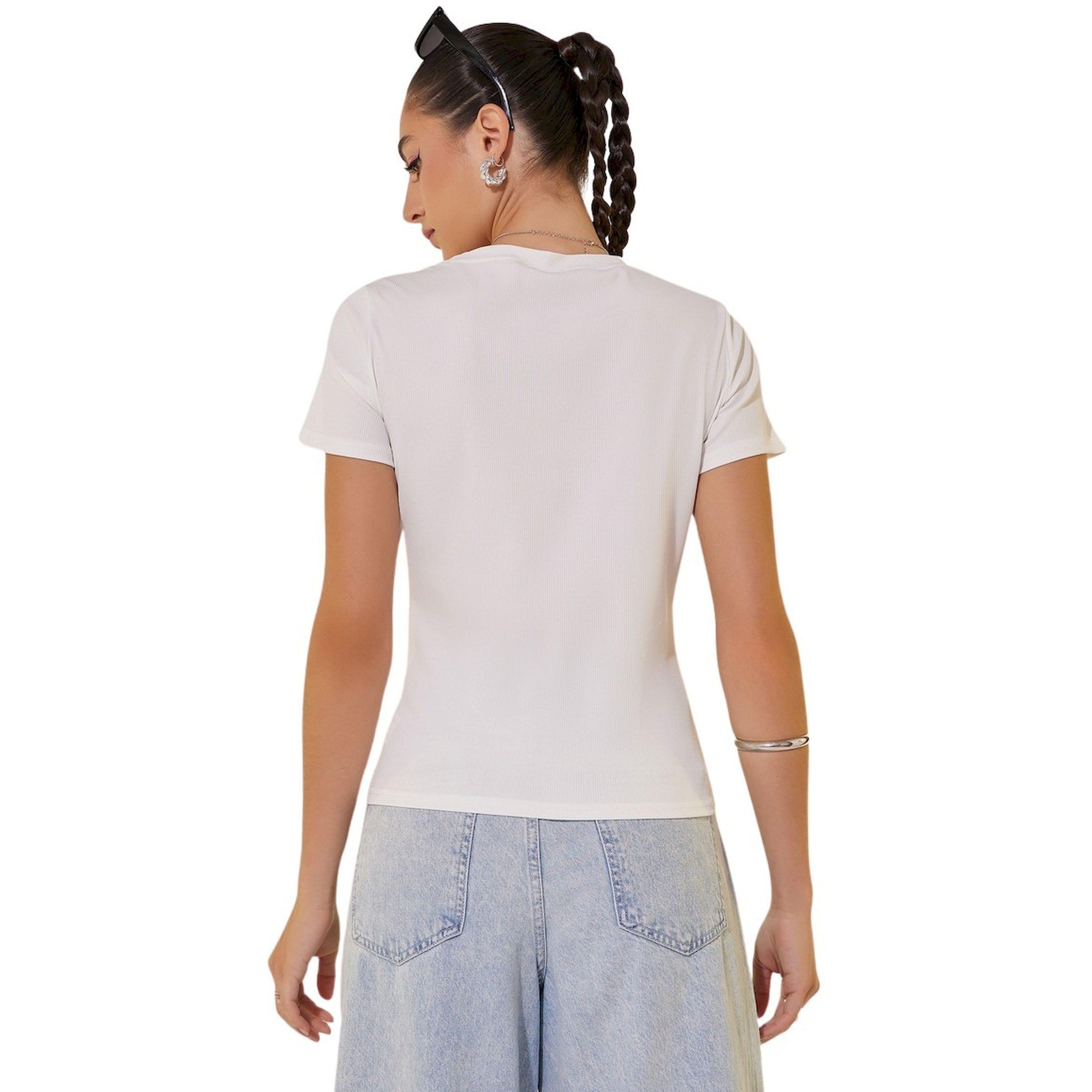 Take Two Rib Round Neck Front Twist Plain T-Shirt-women-clothing-tshirts-image-5