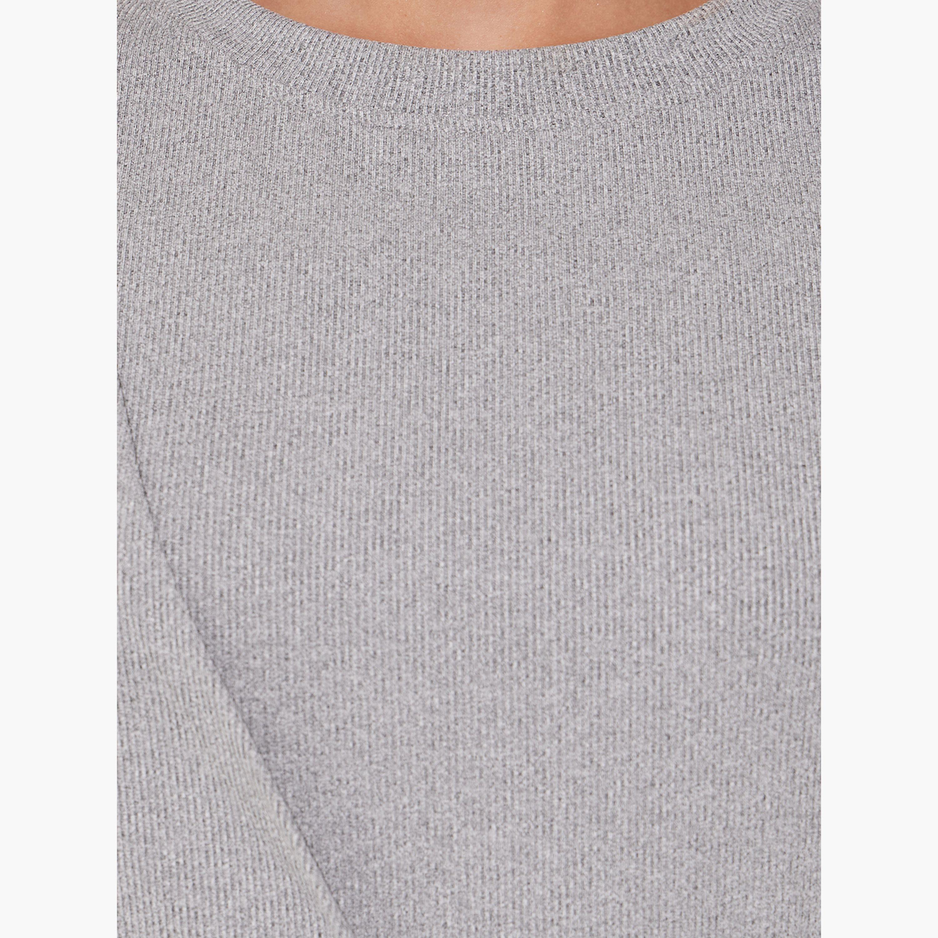 Take Two Rib Round Neck Front Twist T-Shirt-women-clothing-tshirts-image-3
