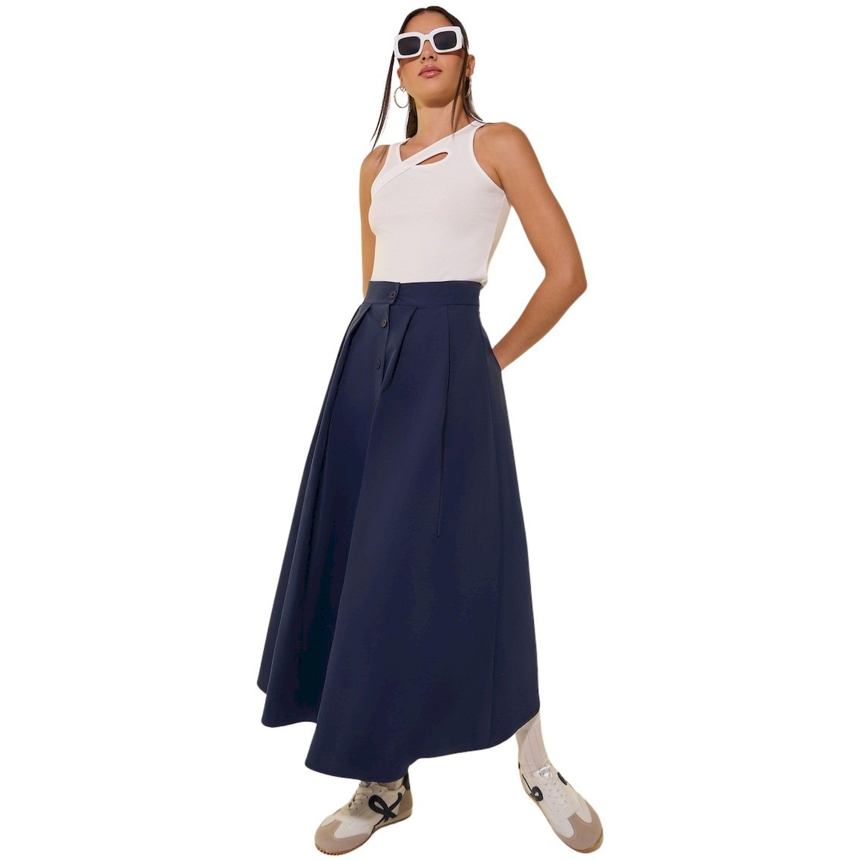 Take Two Solid Asymmetric Neck Cut Out Tank Top-women-clothing-tshirts-image-2