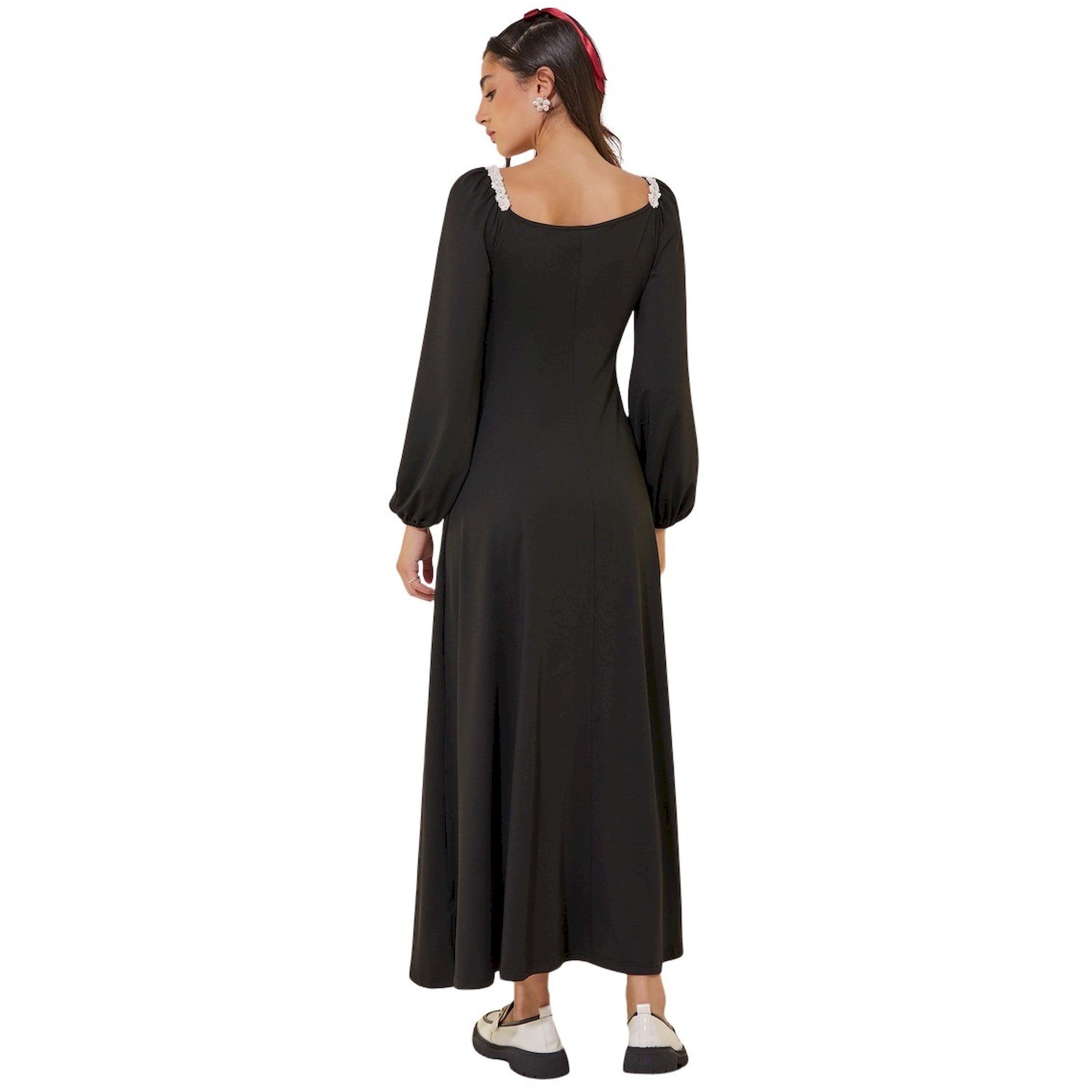 Take Two Solid Embellished Lace Detail Midi Dress-women-clothing-dresses-image-5