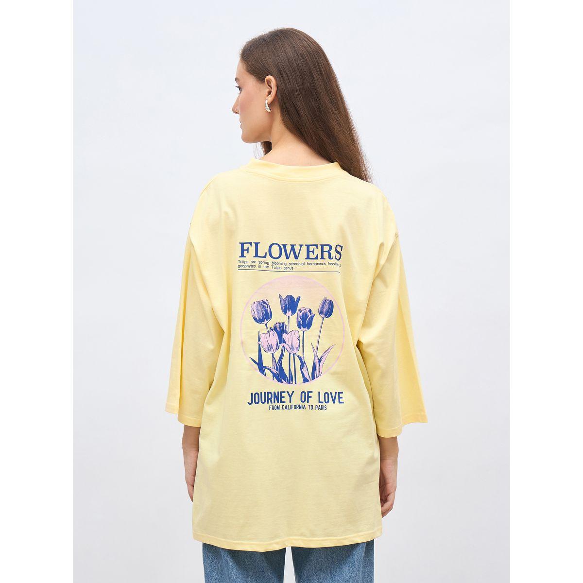 Styli Plus Oversized T-Shirt with Exaggerated Sleeves-women-clothing-tshirts-image-7