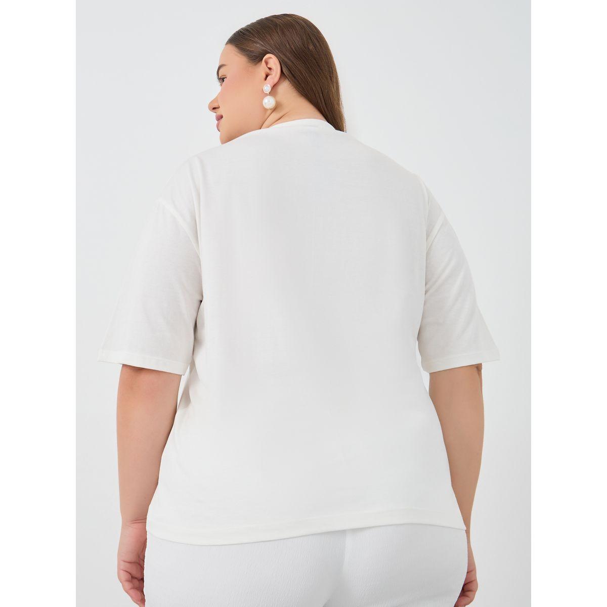 Styli Plus Size Venice Italy Graphic Print Short Sleeve T-Shirt-women-clothing-tshirts-image-4