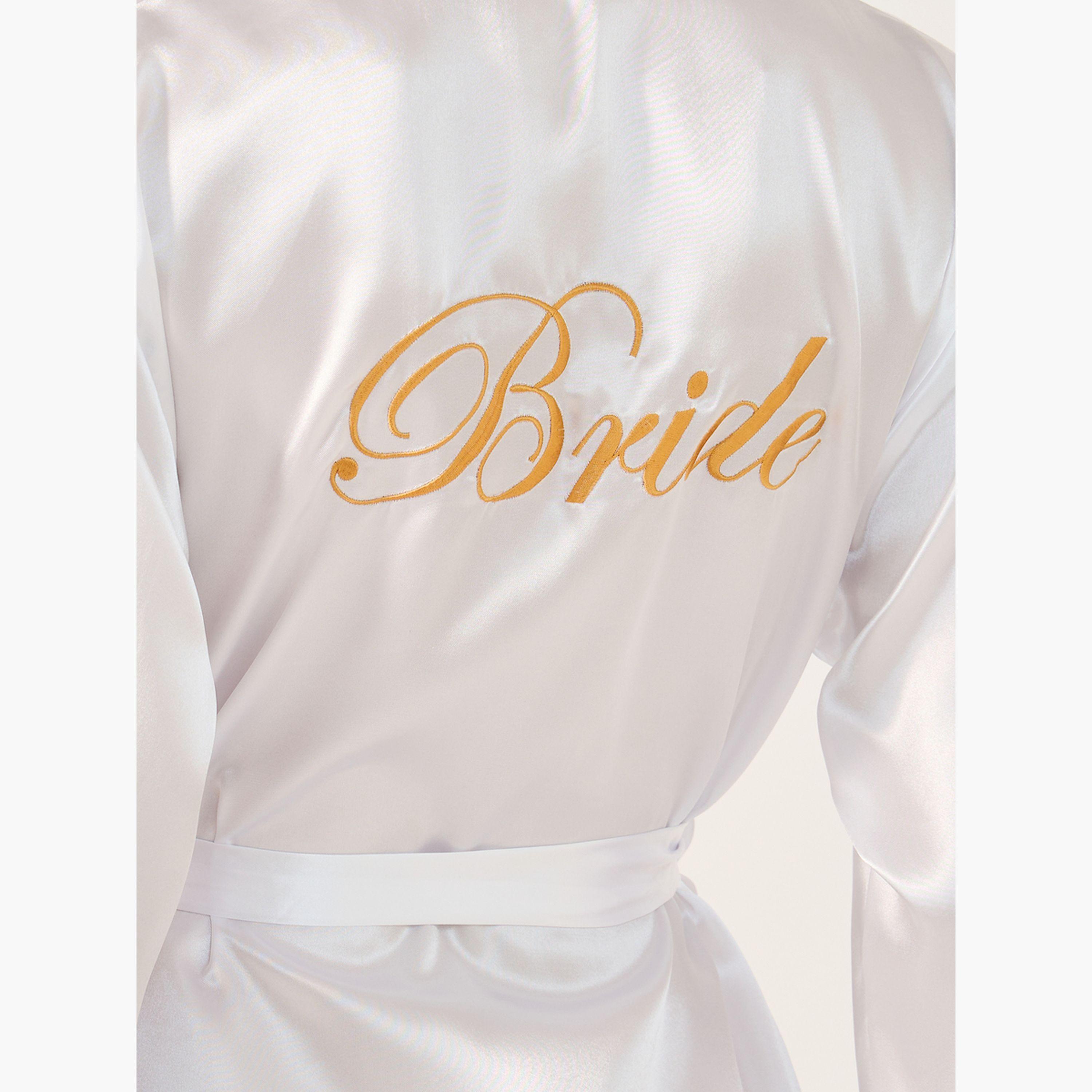 Styli Satin Bride Robe Printed with Feather Trim-women-clothing-nightwear-robes-image-4
