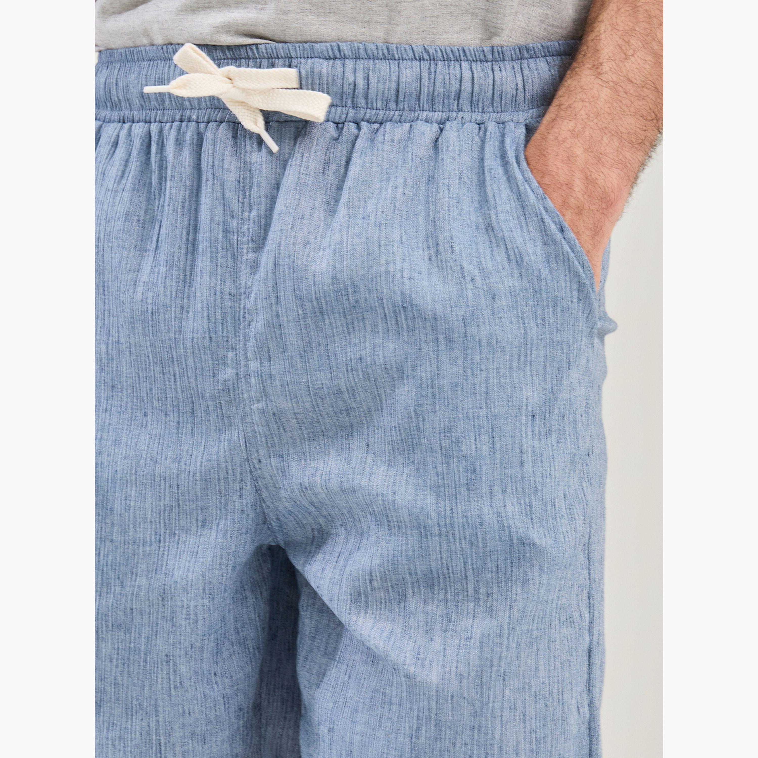 Styli Plain Relaxed Fit Shorts with Turn-Up Hem-men-clothing-bottoms-shorts-image-4