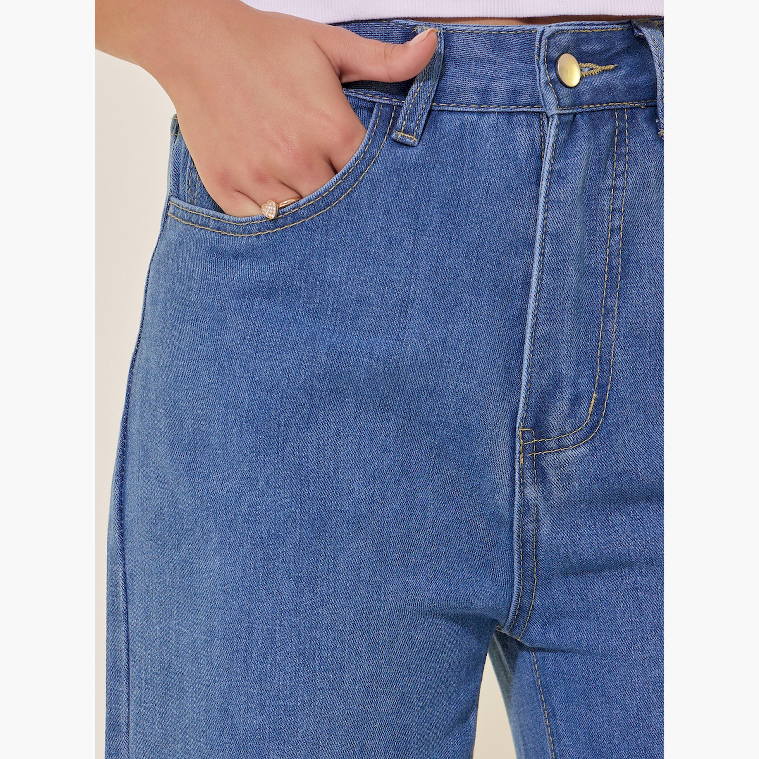 Take Two Mid Rise Wide Leg Jeans with Bow Tie Embroidered Pockets-women-clothing-bottoms-jeans-image-3