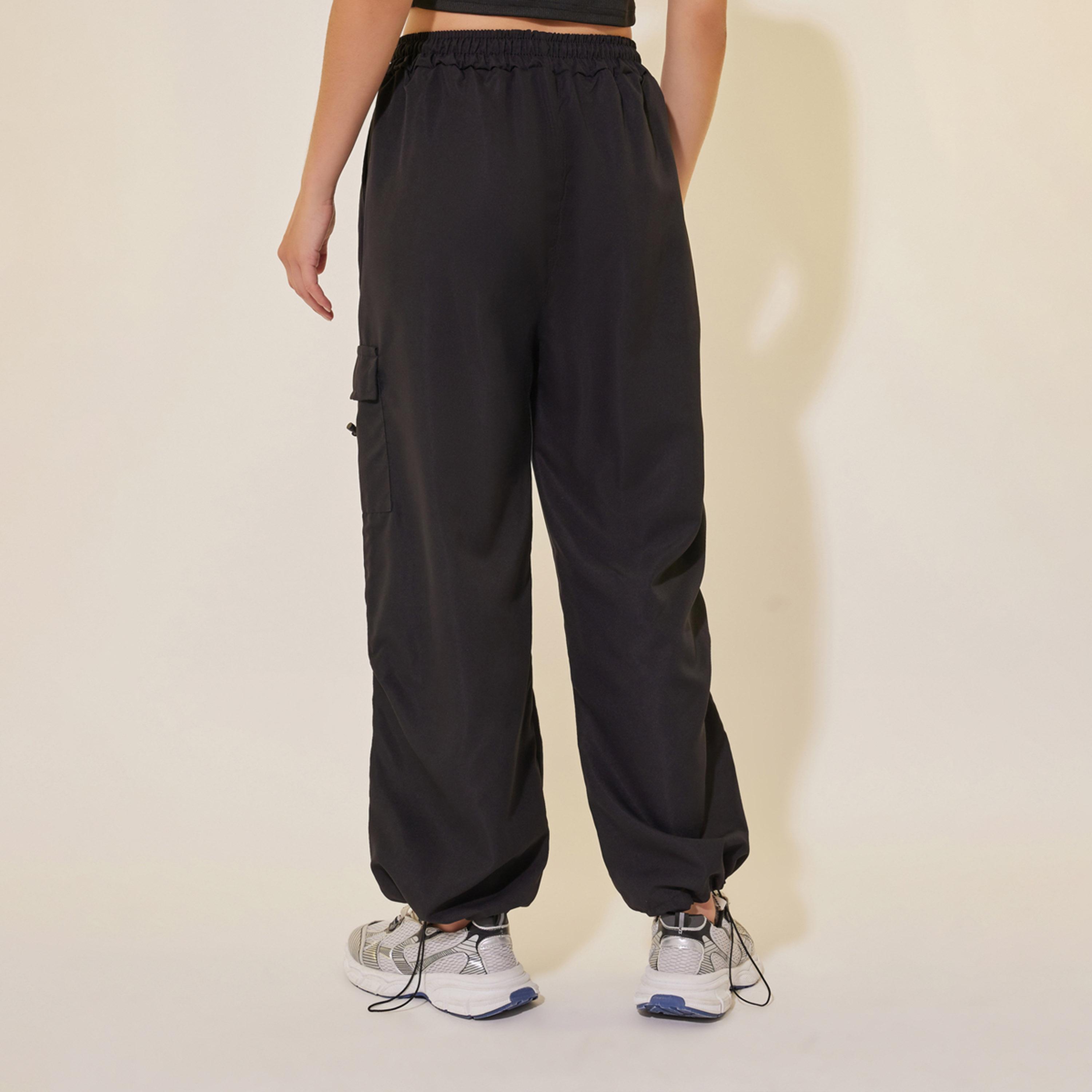 Take Two Solid Wide Leg Cargo Pants with Drawstring-women-clothing-bottoms-trousers-image-5