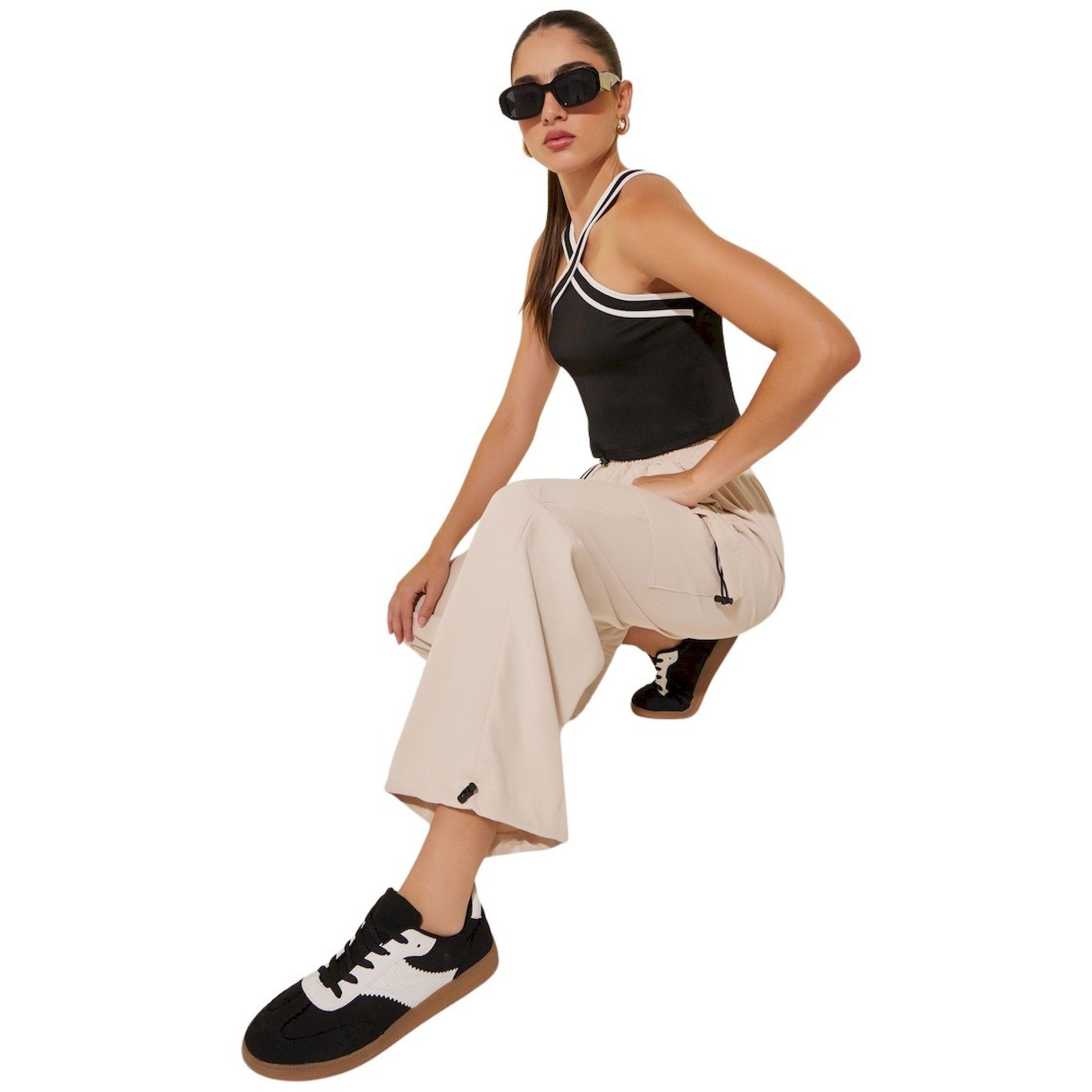 Take Two Solid Drawstring Wide Leg Cargo Pants-women-clothing-bottoms-trousers-image-1