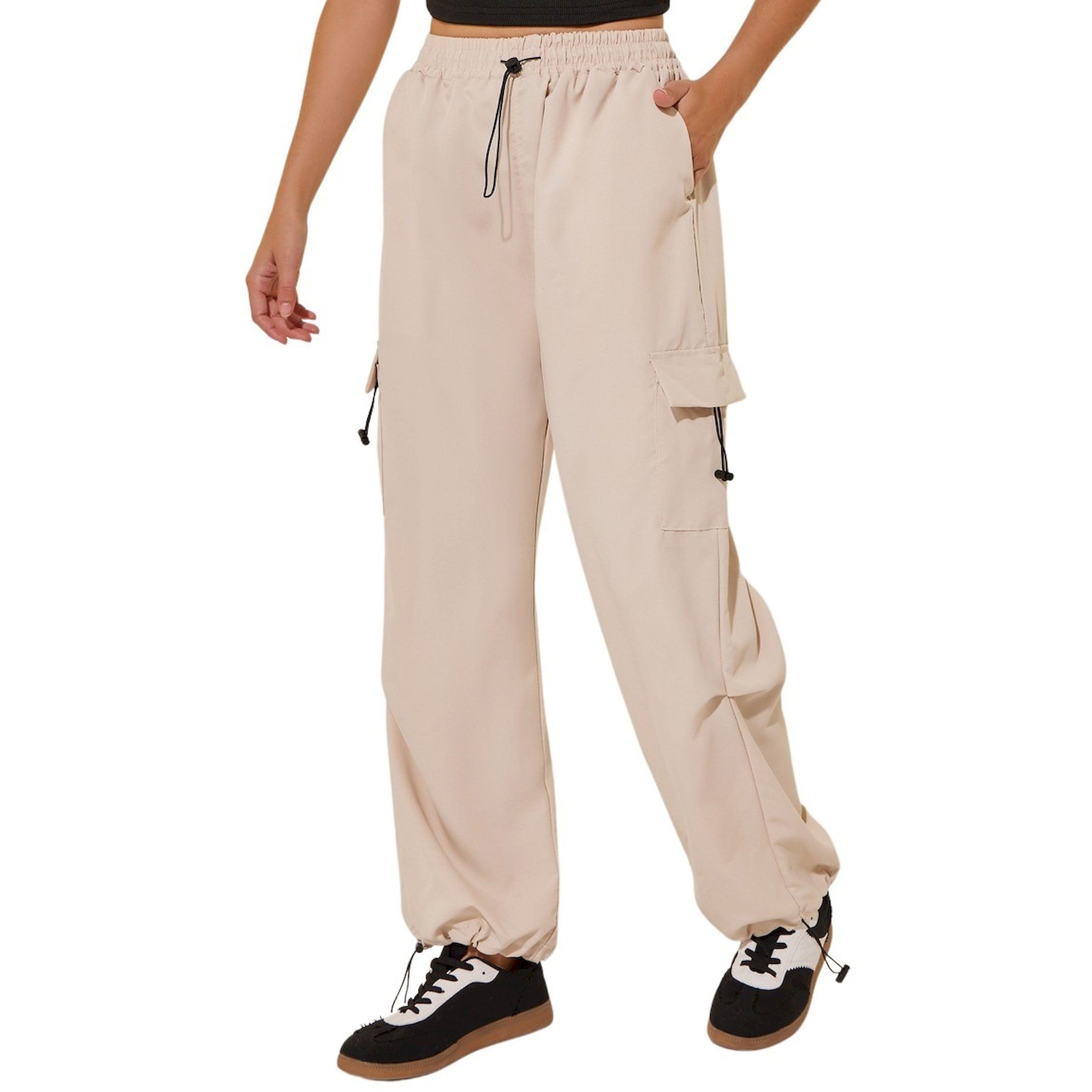 Take Two Solid Drawstring Wide Leg Cargo Pants-women-clothing-bottoms-trousers-image-3