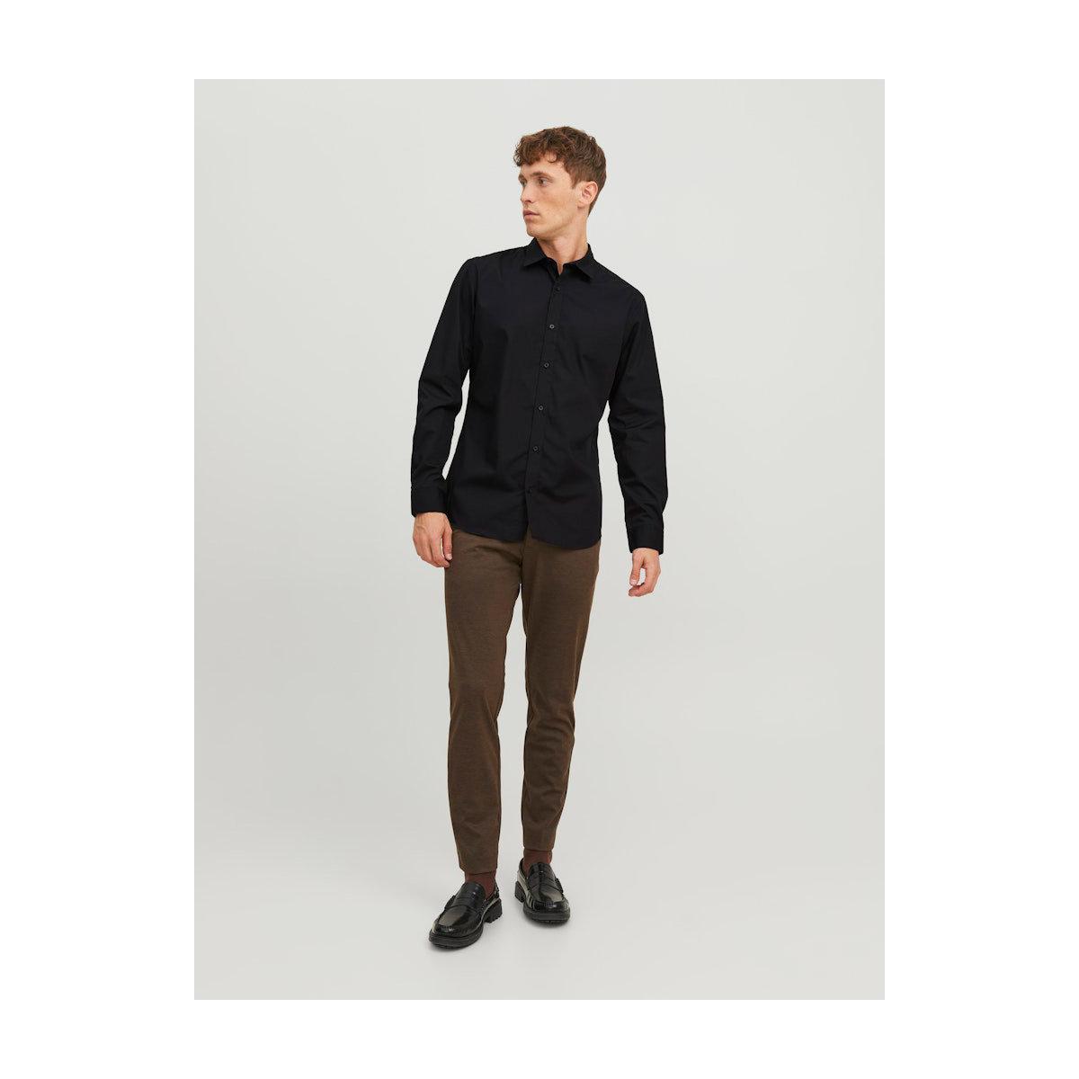 Jack & Jones Solid Slim Fit Collared Shirt-men-clothing-shirts-image-2
