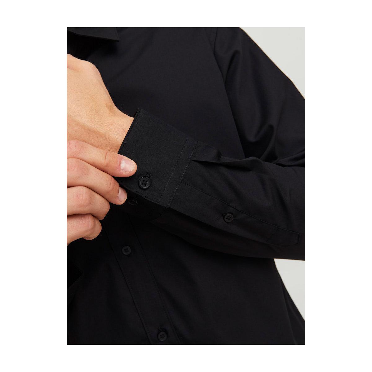 Jack & Jones Solid Slim Fit Collared Shirt-men-clothing-shirts-image-5
