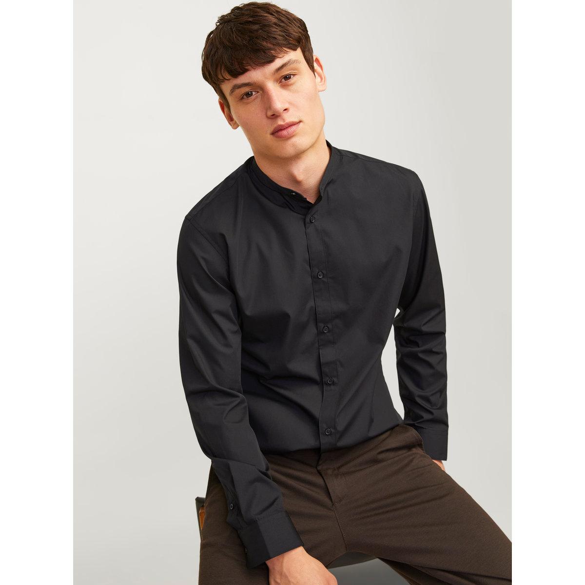 Jack & Jones Solid Slim Fit Casual Shirt-men-clothing-shirts-image-1