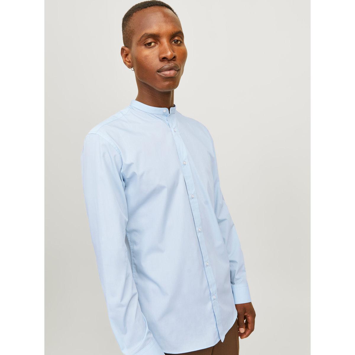 Jack & Jones Solid Slim Fit Casual Shirt-men-clothing-shirts-image-1