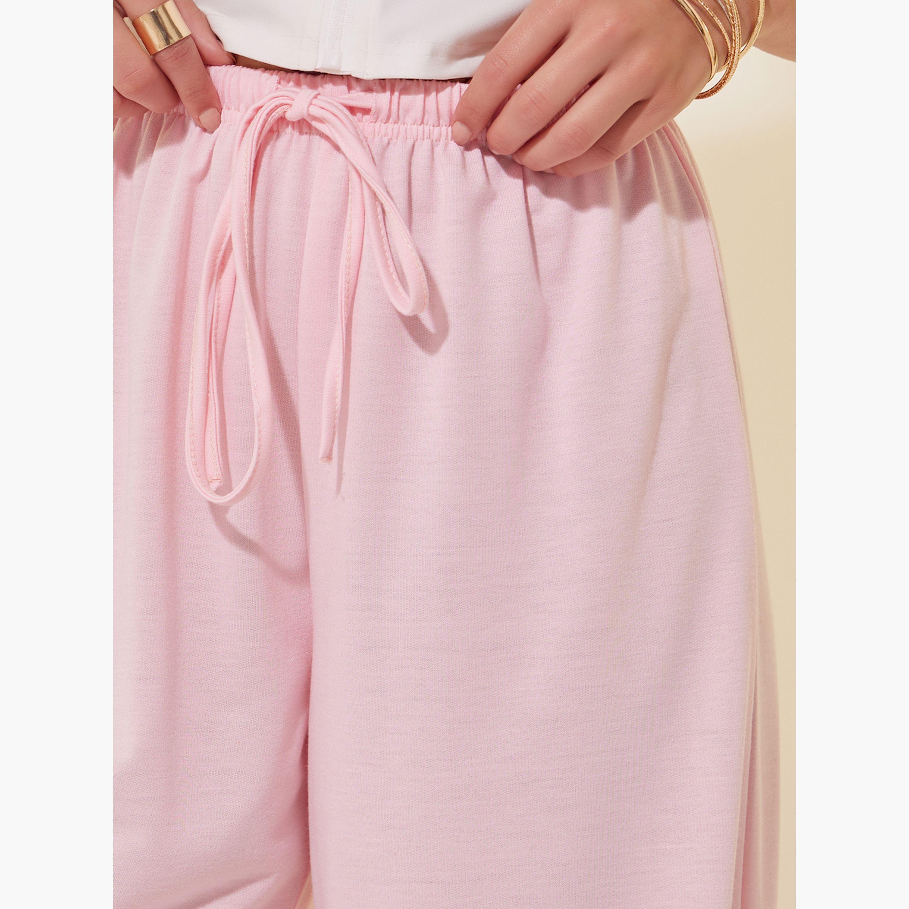 Take Two Solid Mid Rise Relaxed Fit Pants with Drawstring-women-clothing-bottoms-trousers-image-4