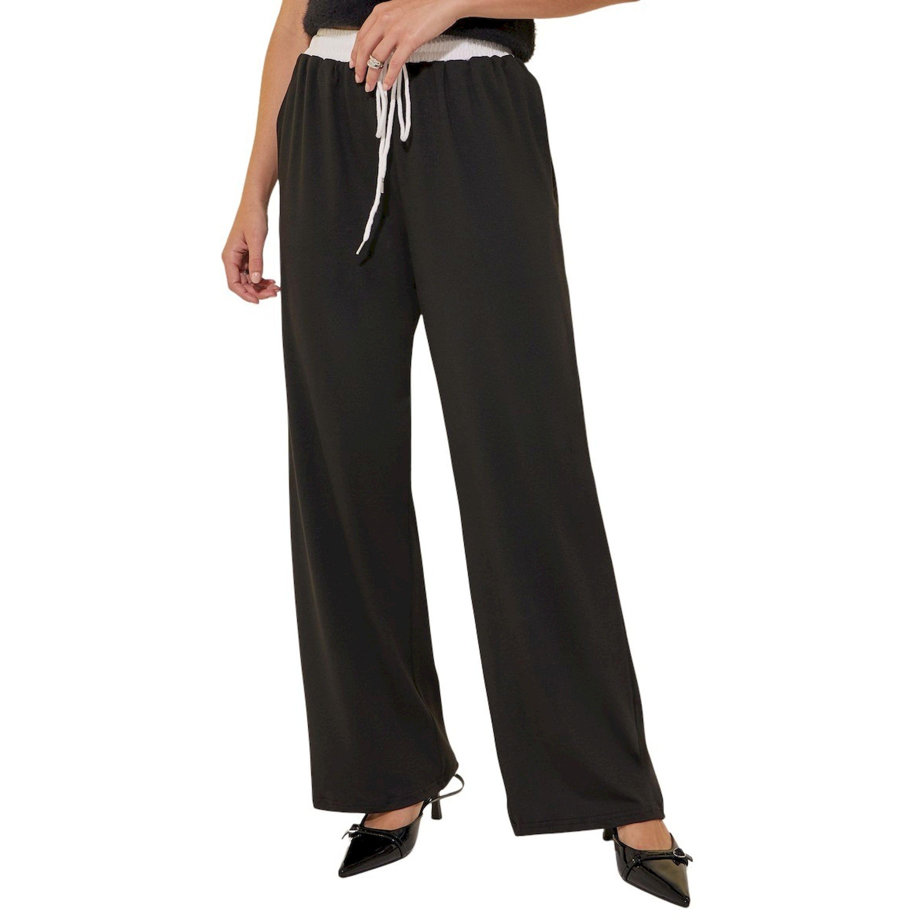 Take Two Solid Loose Fit Lace Detail Pants with Drawstring-women-clothing-bottoms-trousers-image-2