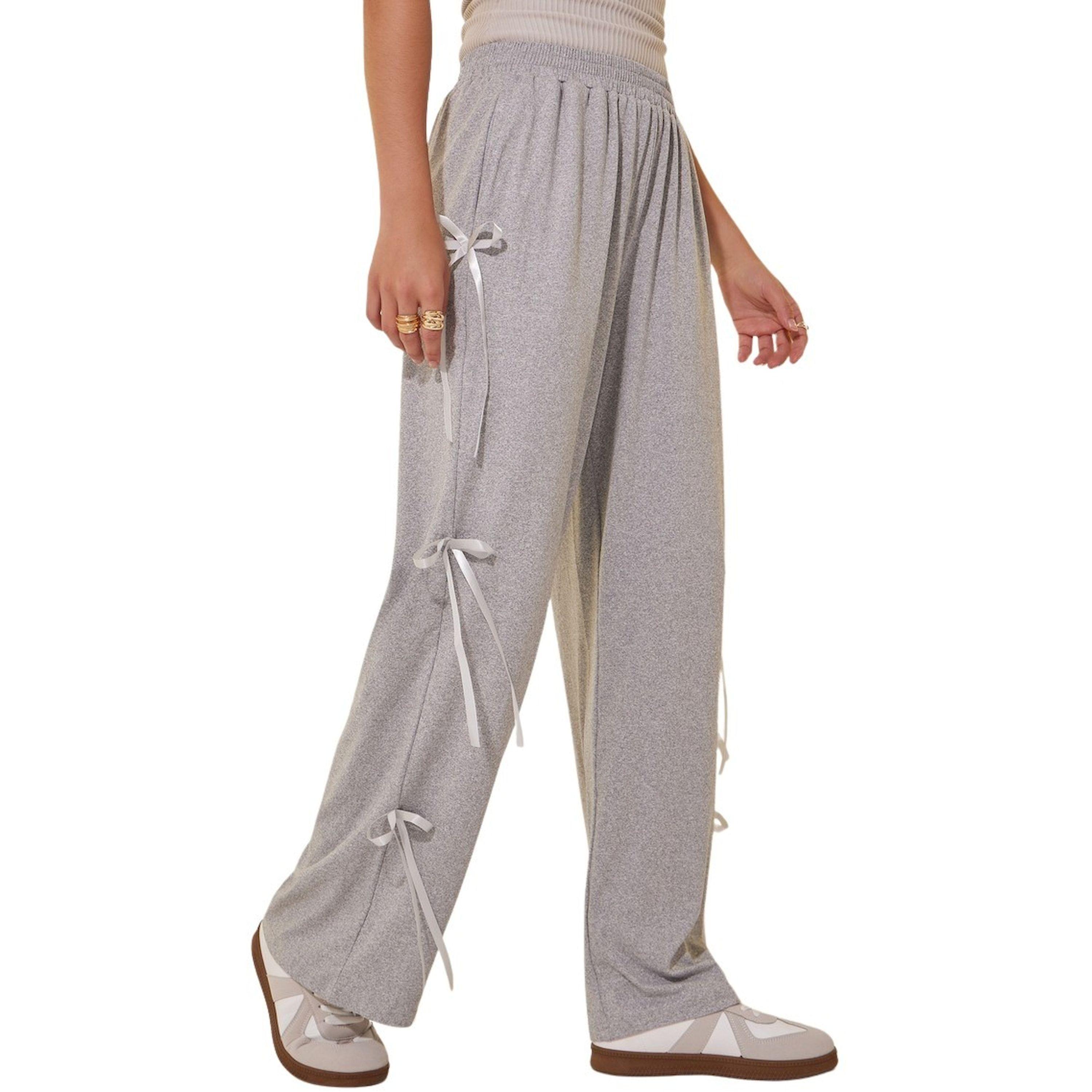 Take Two Solid Wide Leg Pants with Bow Tie-women-clothing-bottoms-trousers-image-2