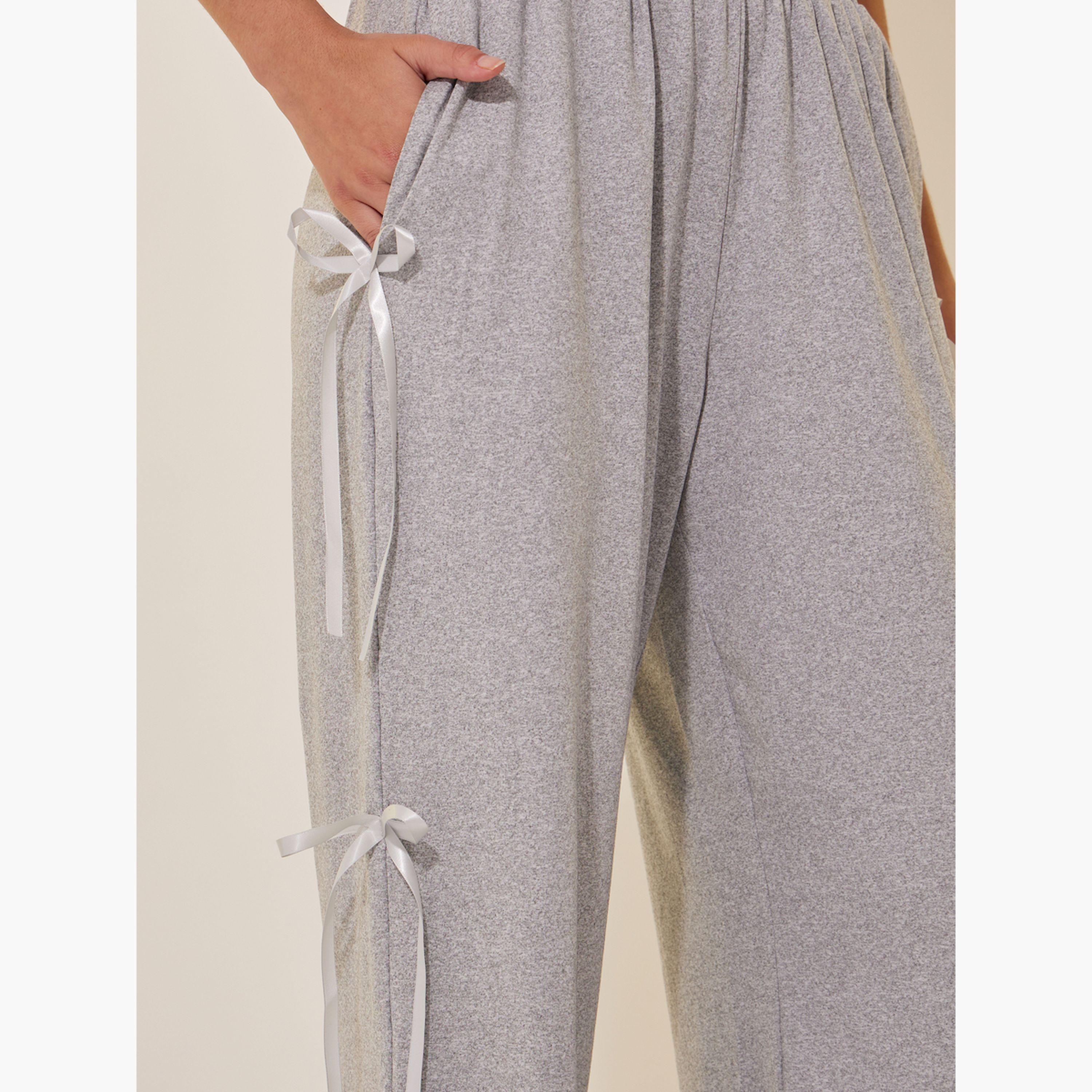Take Two Solid Wide Leg Pants with Bow Tie-women-clothing-bottoms-trousers-image-3