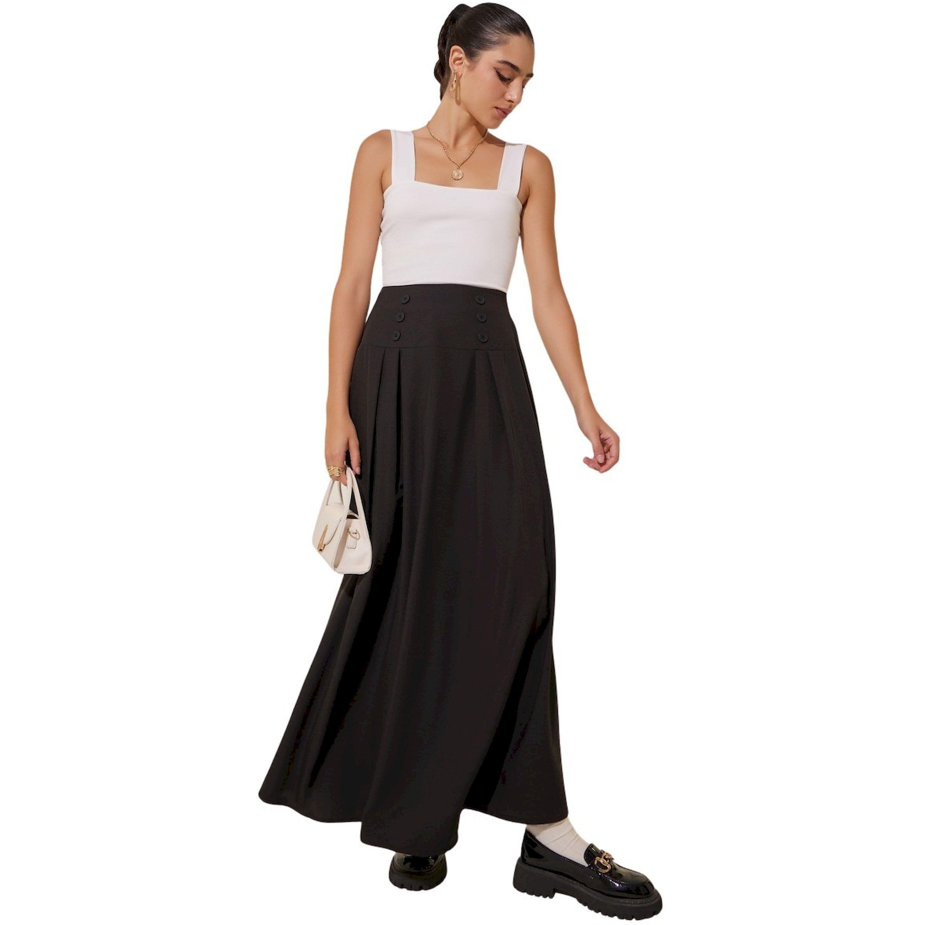 Take Two Solid High Rise A-Line Midi Skirt-women-clothing-bottoms-skirts-image-1