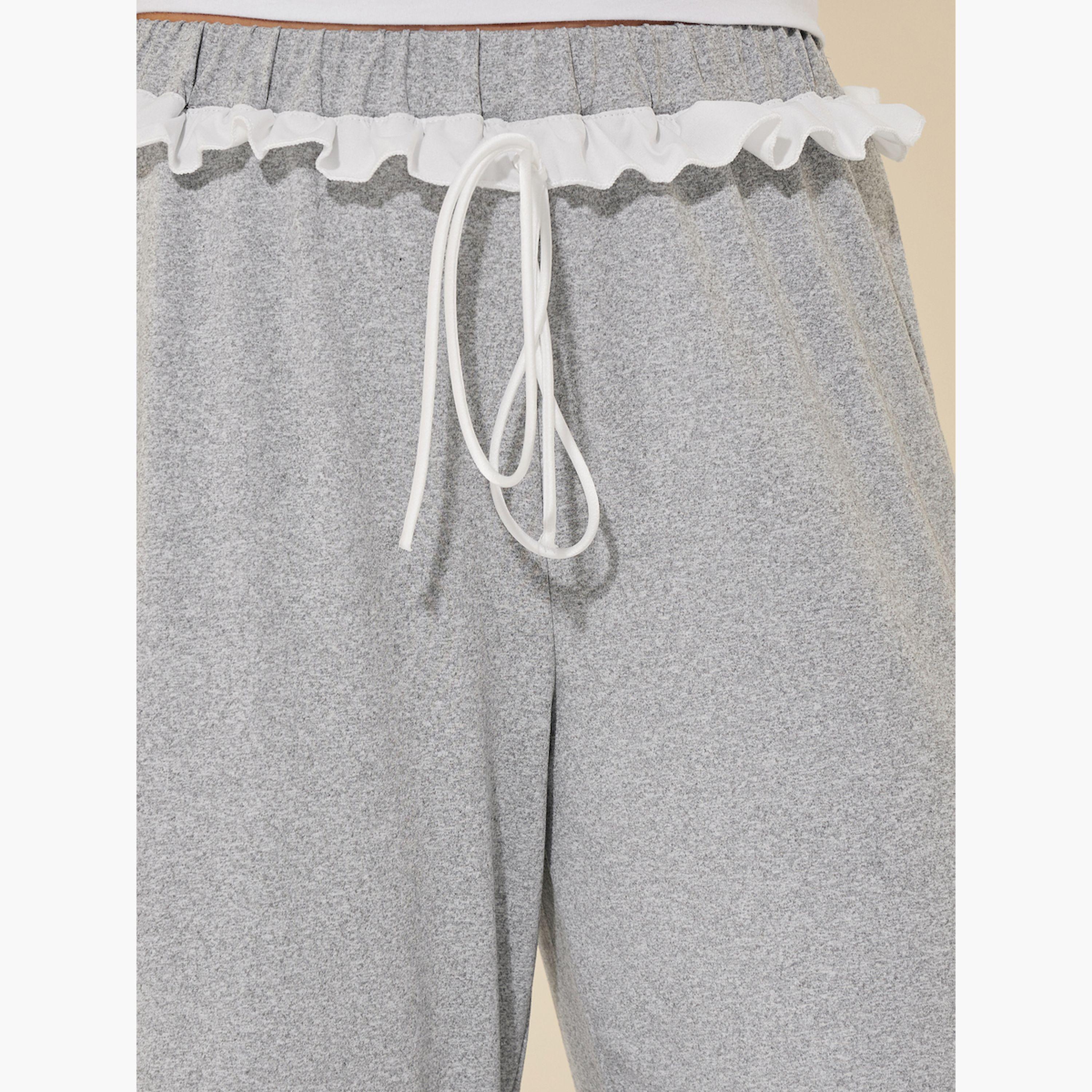 Take Two Solid Loose Fit Lace Detail Pants with Drawstring-women-clothing-bottoms-trousers-image-3